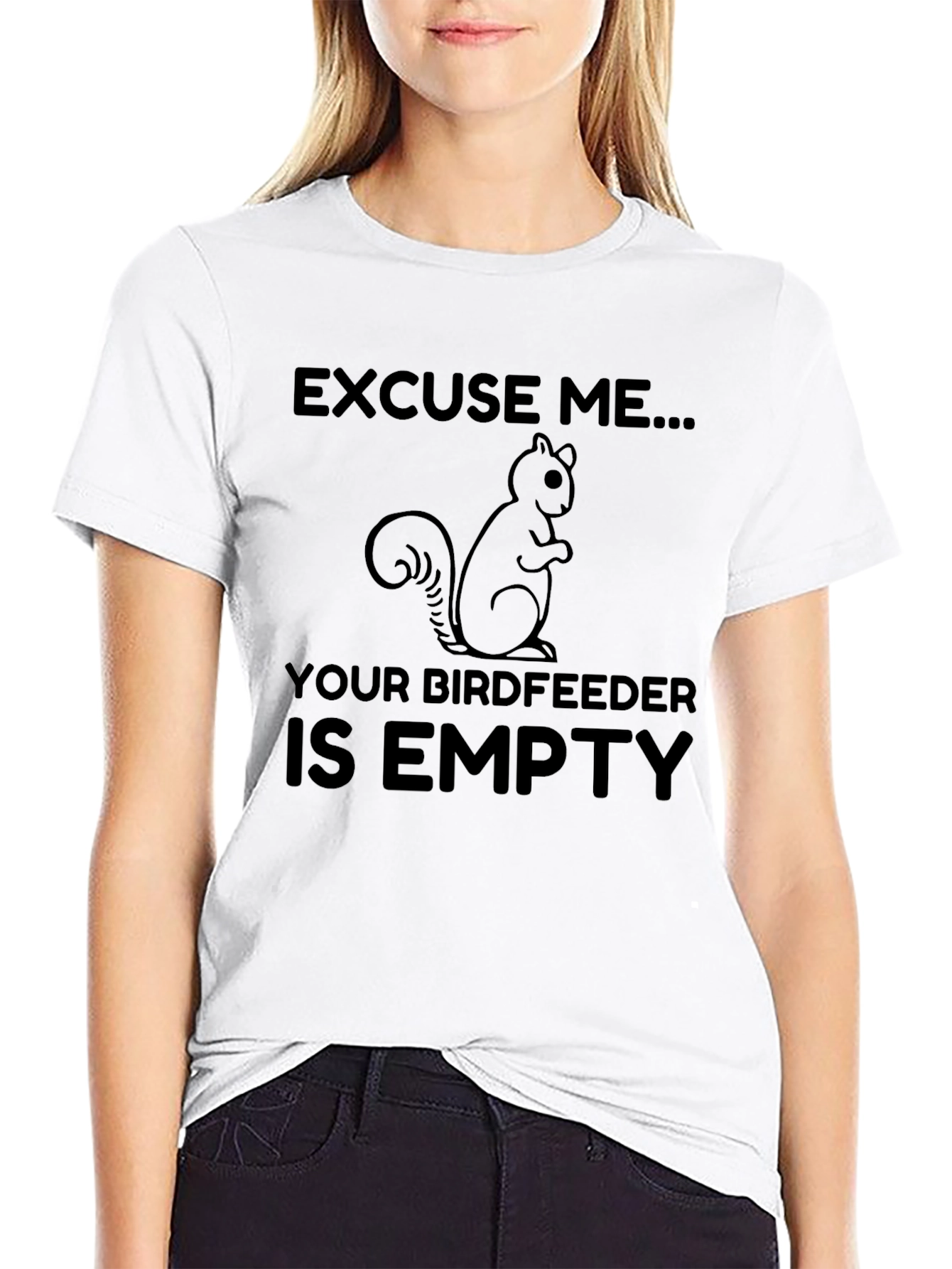 Squirrel Birdfeeder Humor T-Shirt