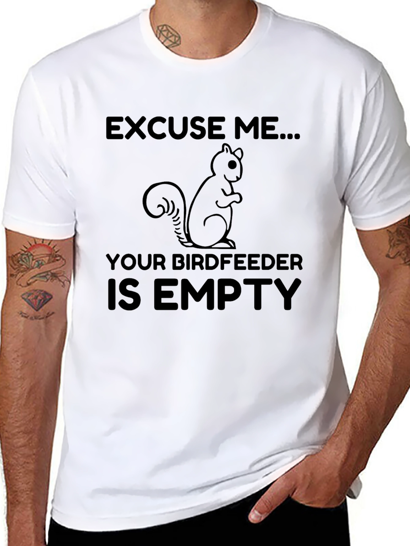 Squirrel Birdfeeder Humor T-Shirt