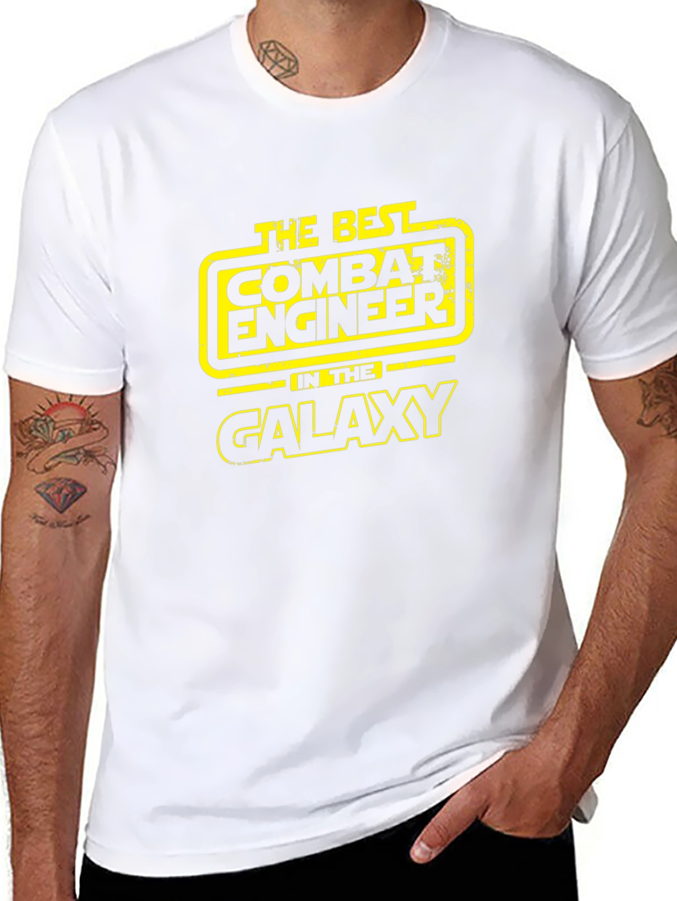 Combat Engineer Galaxy T-Shirt - Black