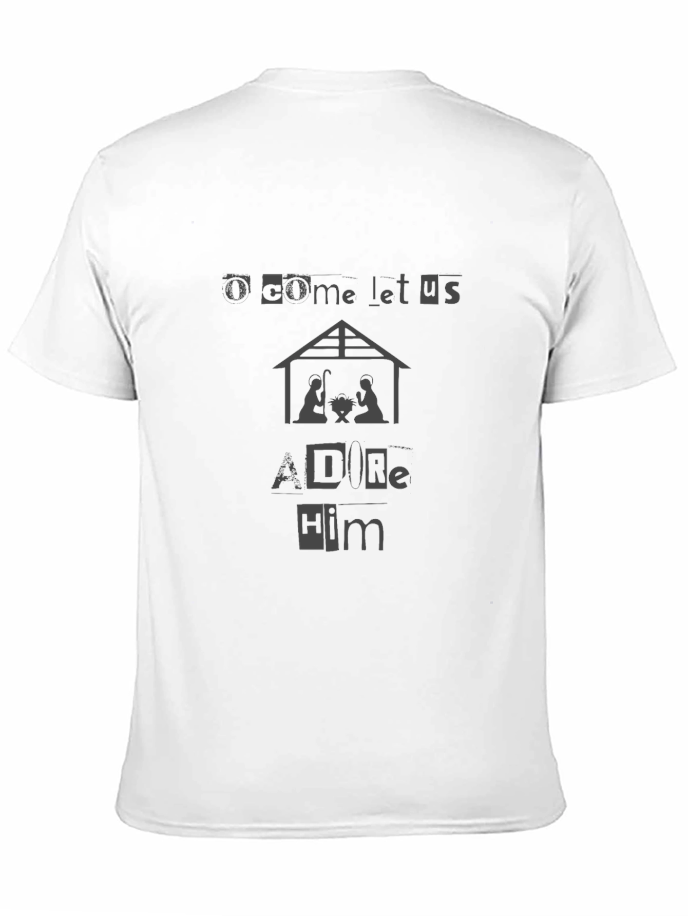 O Come Let Us Adore Him Nativity T-Shirt