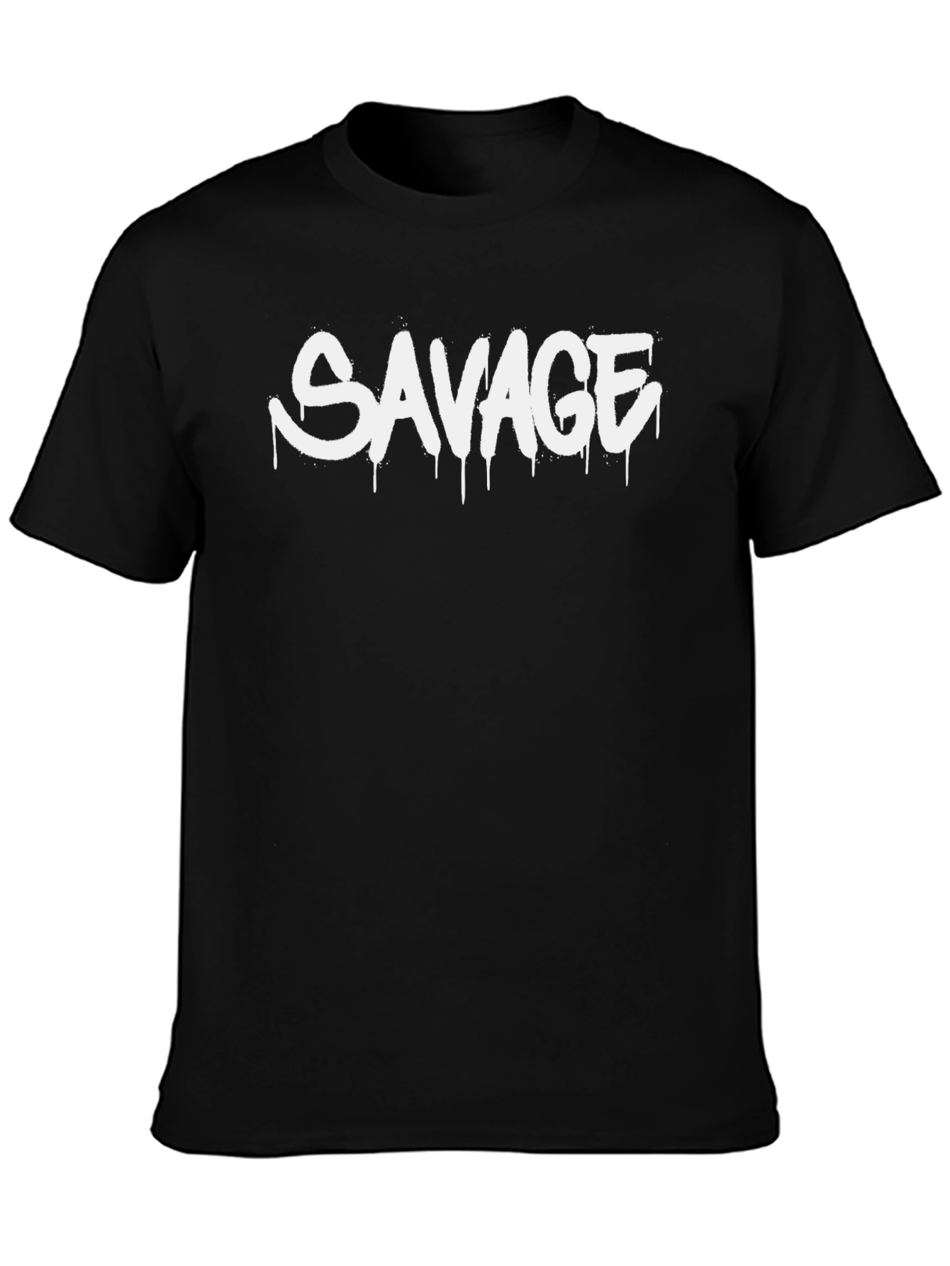 Savage Graphic Print Black T-Shirt
