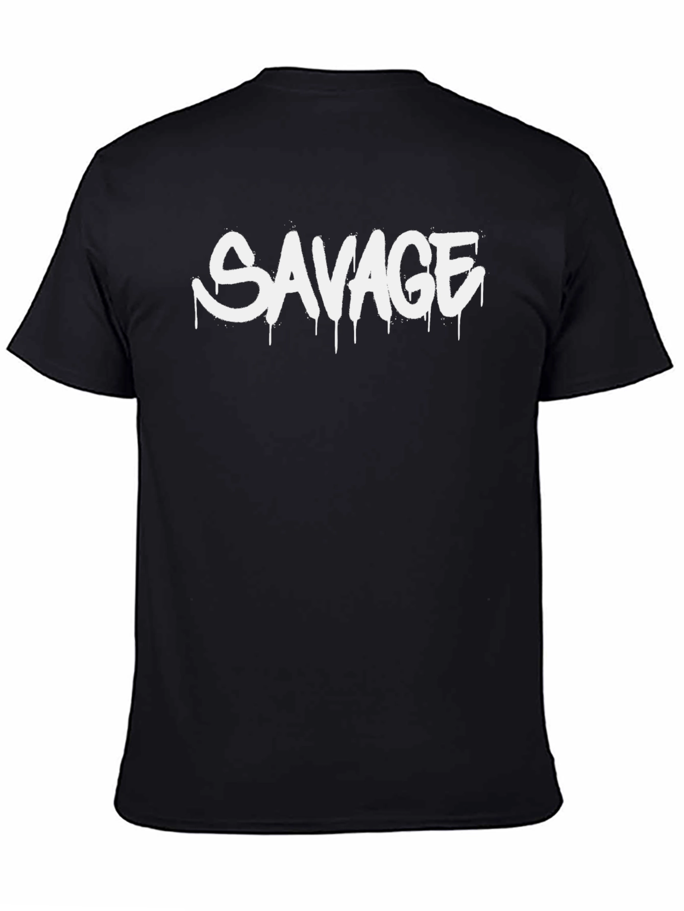 Savage Graphic Print Black T-Shirt