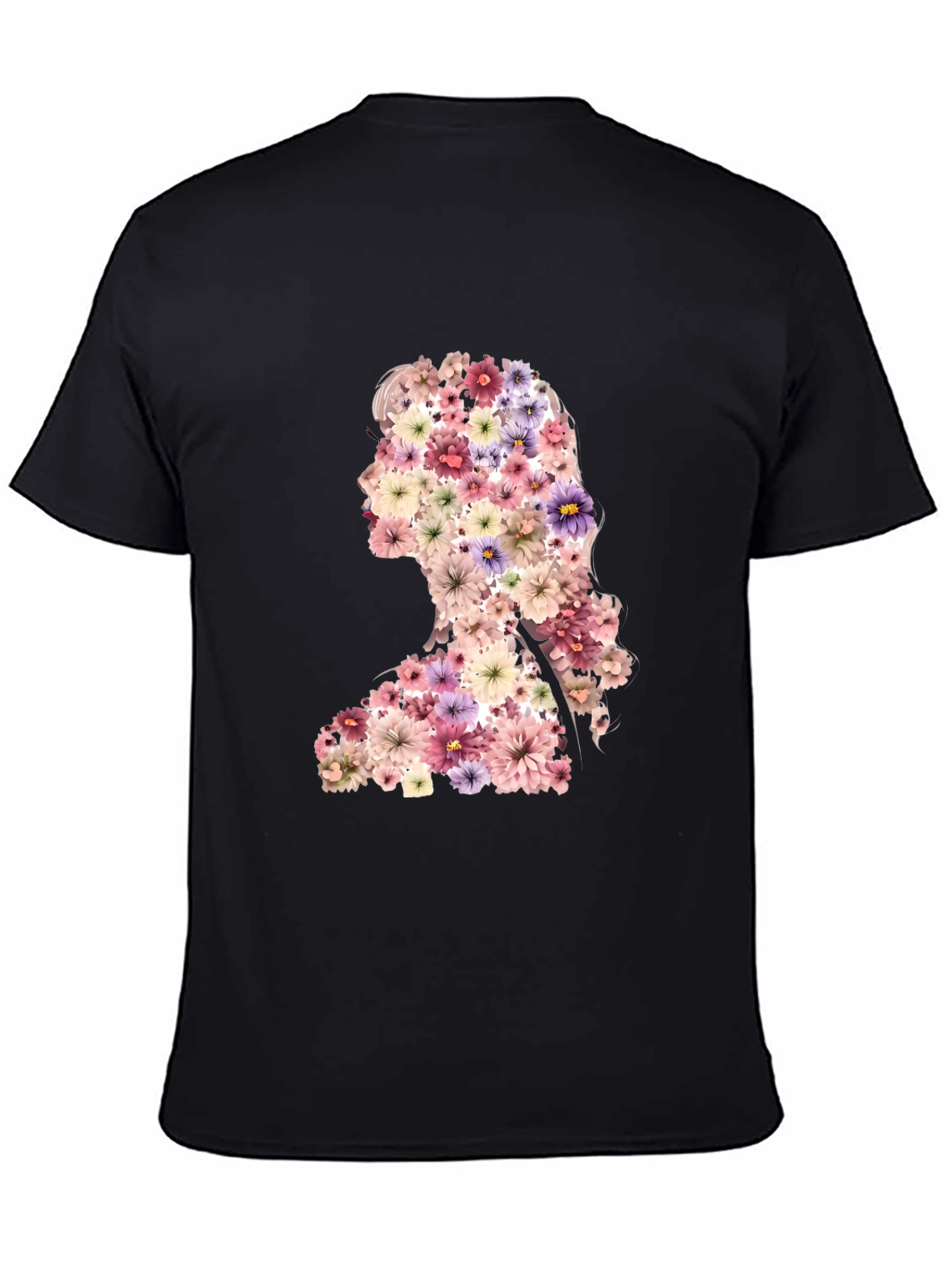Floral Silhouette Graphic T-Shirt