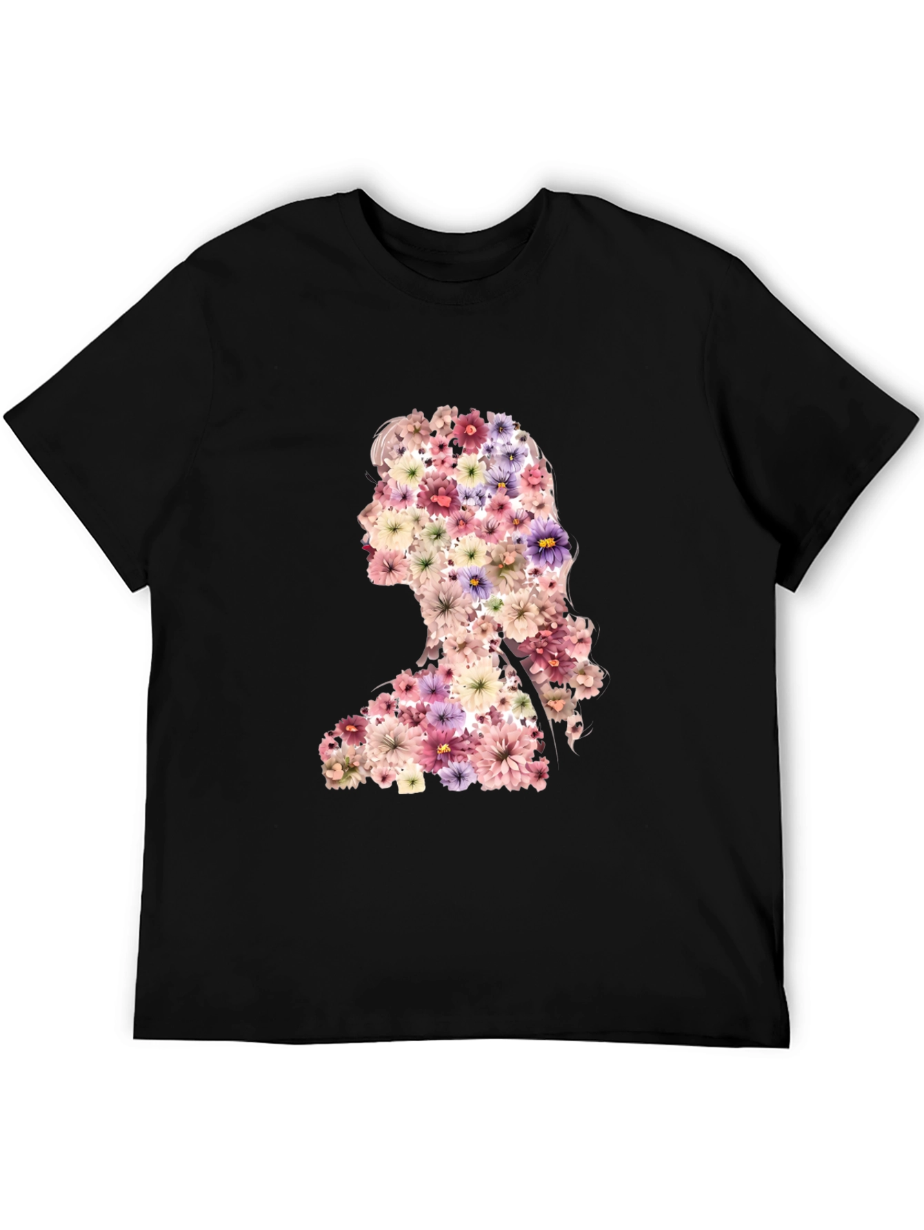 Floral Silhouette Graphic T-Shirt