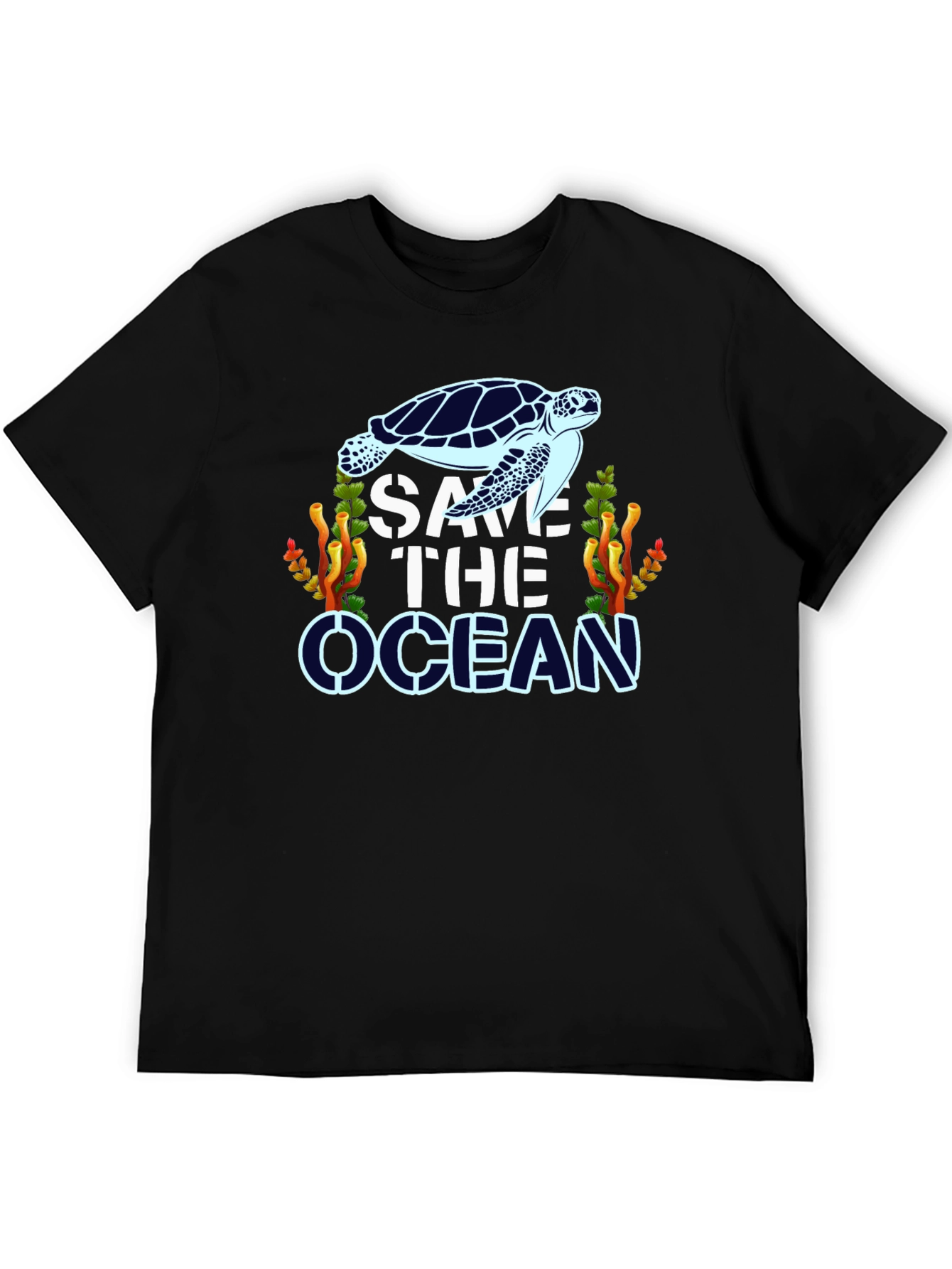 Save The Ocean Turtle Graphic T-Shirt