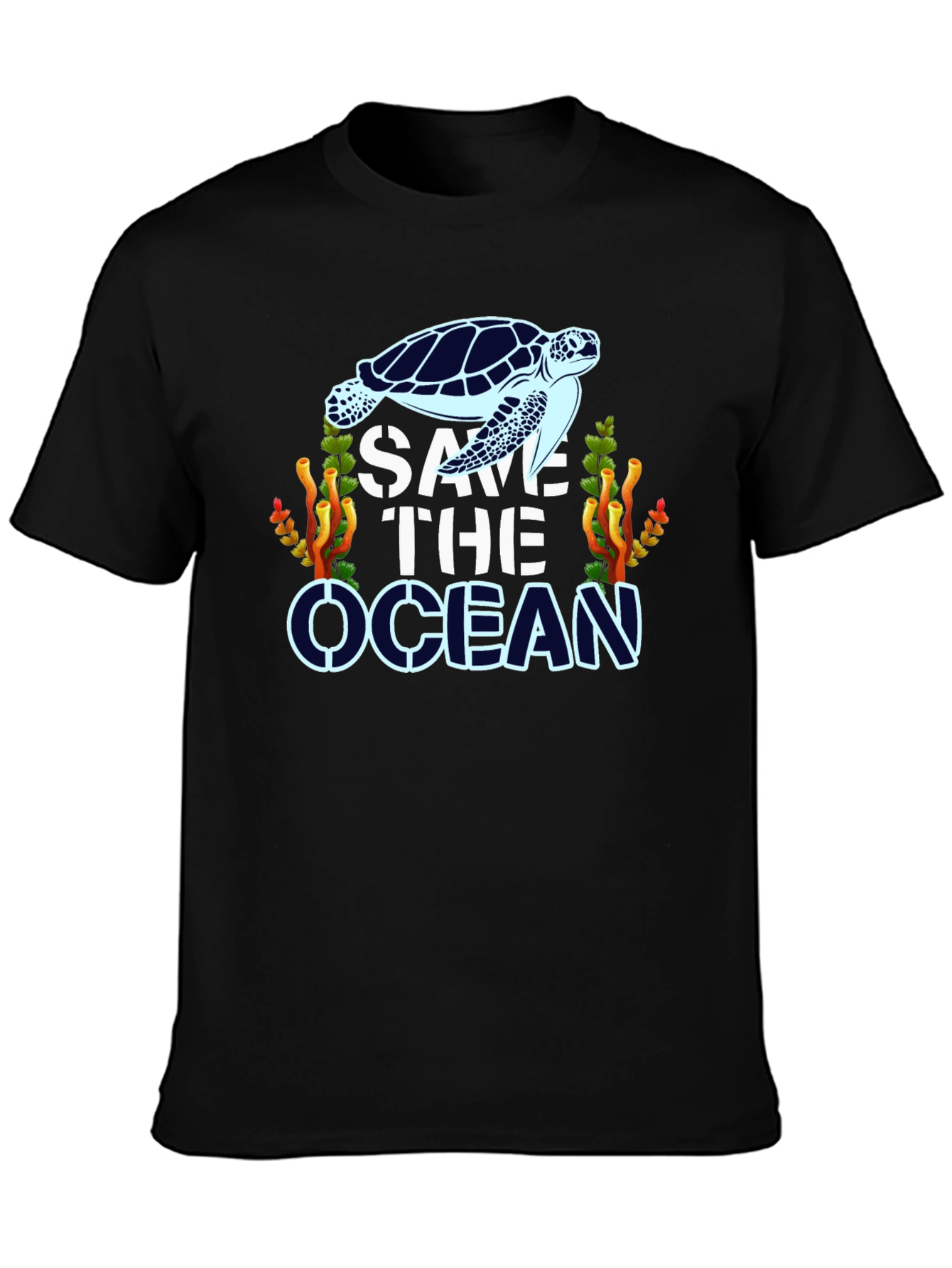 Save The Ocean Turtle Graphic T-Shirt