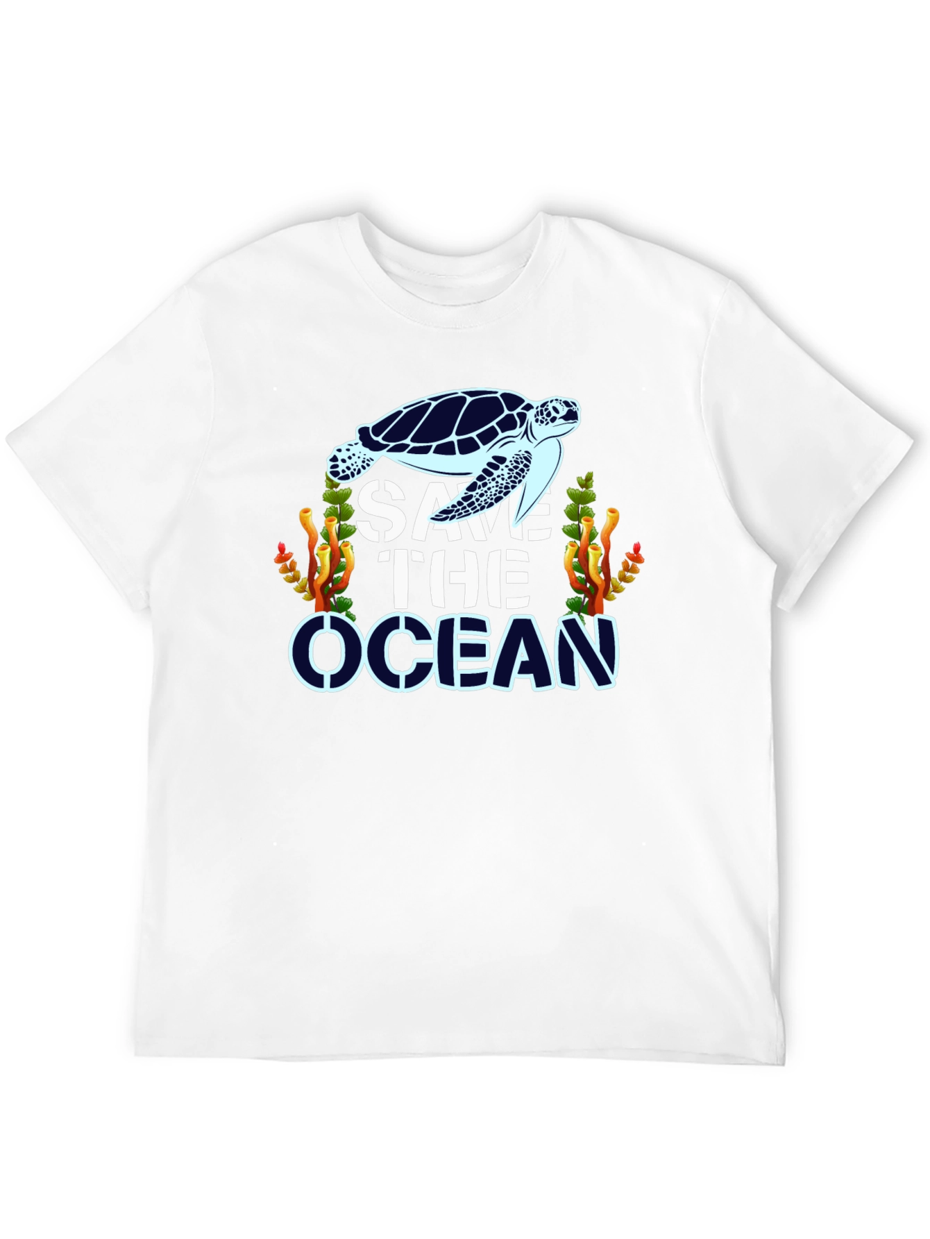 Save The Ocean Turtle Graphic T-Shirt