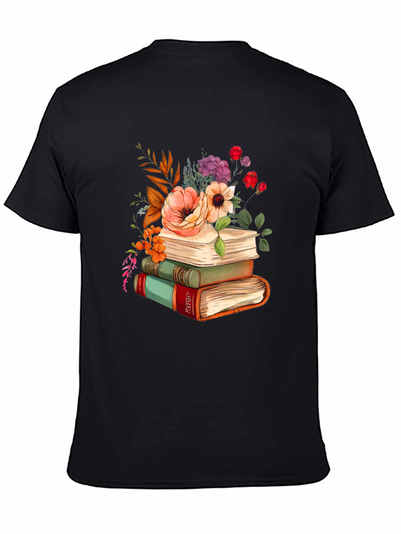 Floral Books T-Shirt - Readers Delight
