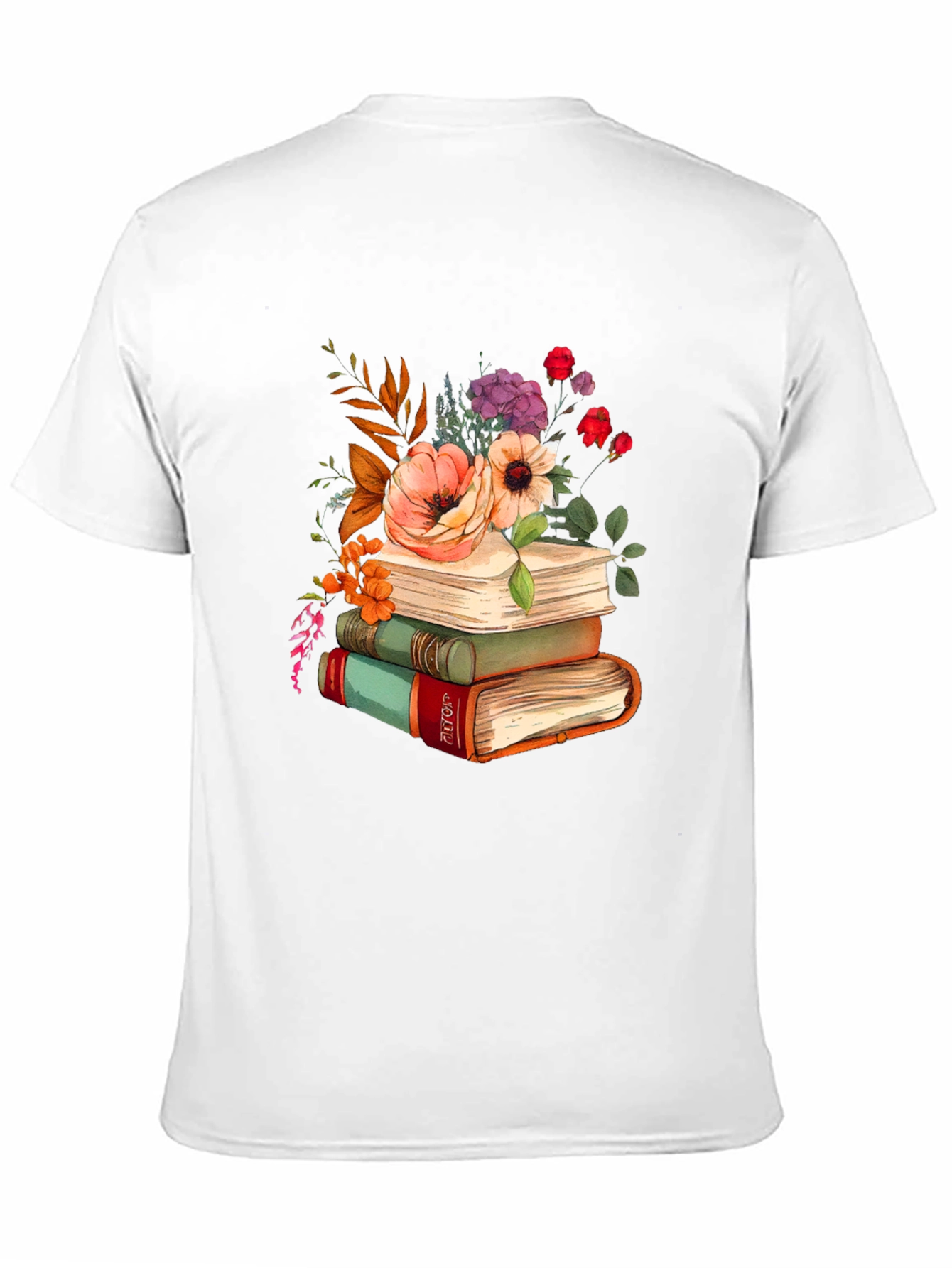Floral Books T-Shirt - Readers Delight
