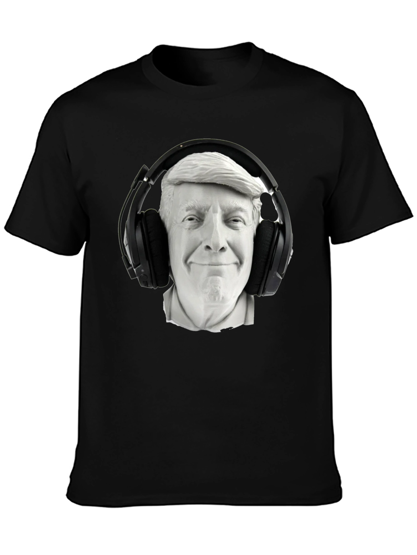 Trump DJ Graphic Tee - Black Cotton Blend