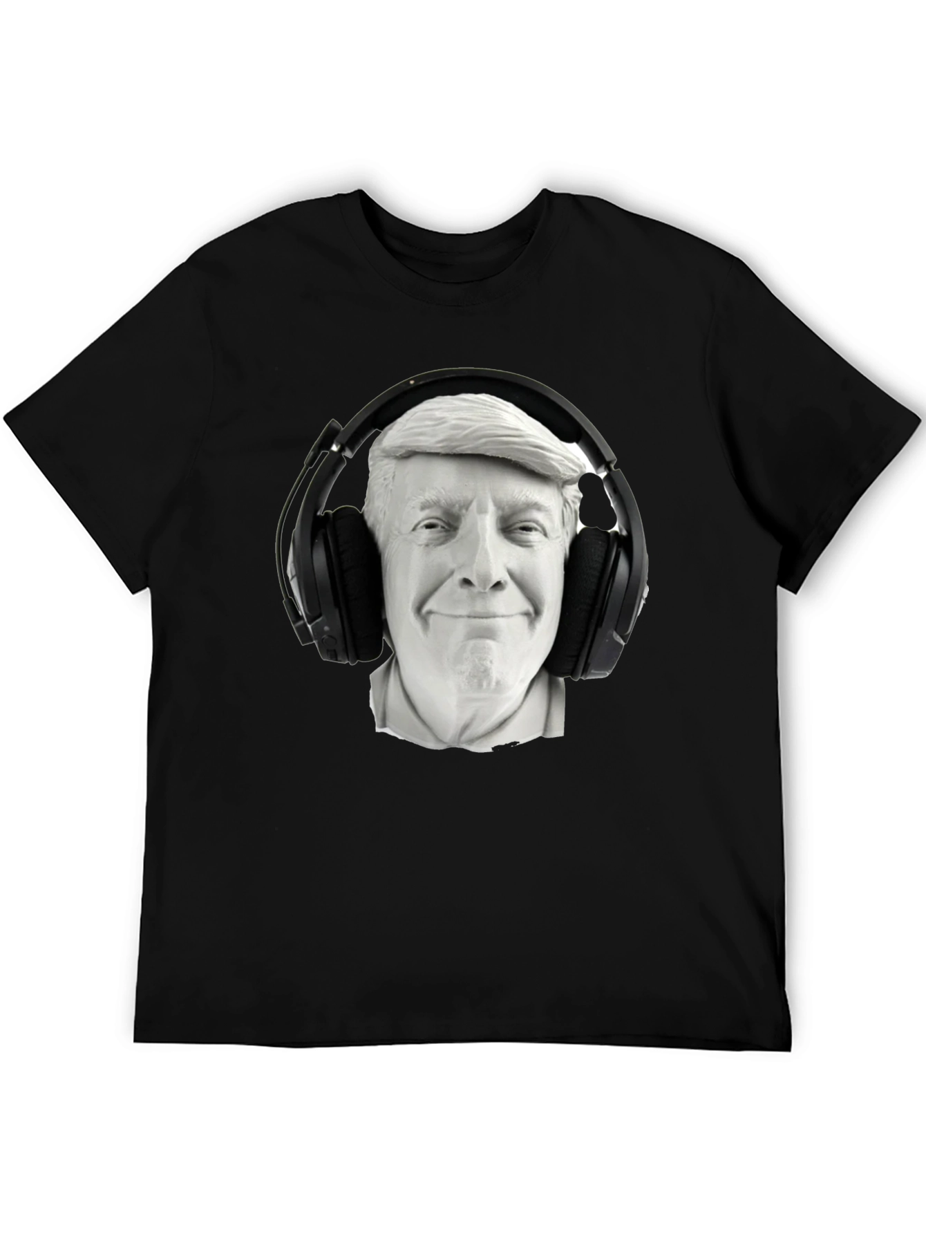Trump DJ Graphic Tee - Black Cotton Blend