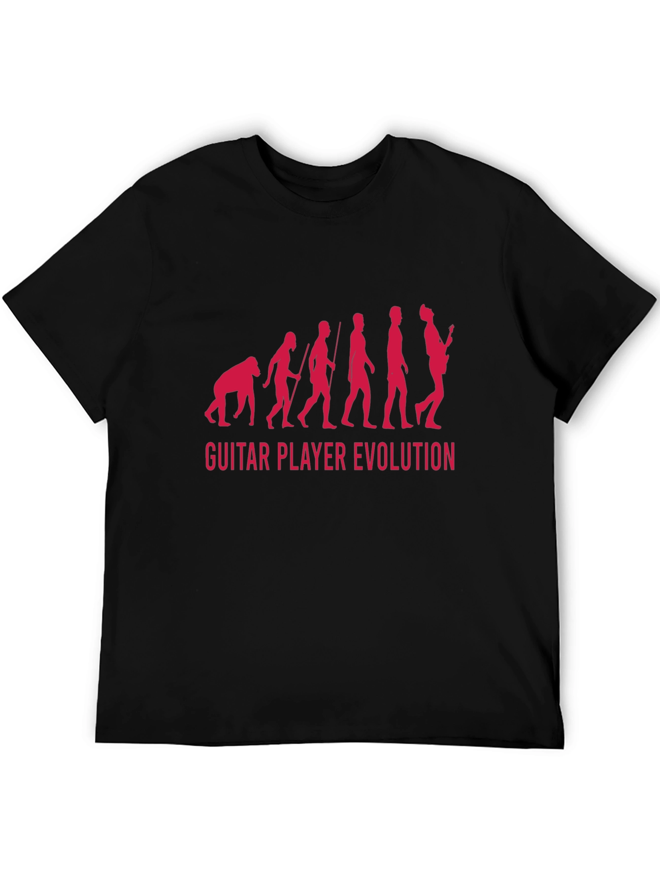Guitar Player Evolution Graphic T-Shirt