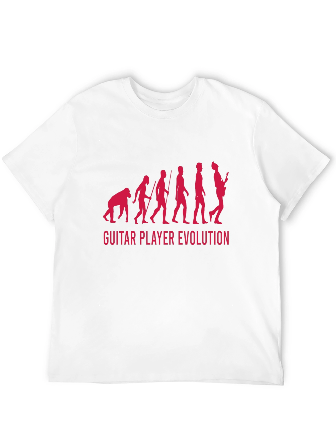 Guitar Player Evolution Graphic T-Shirt