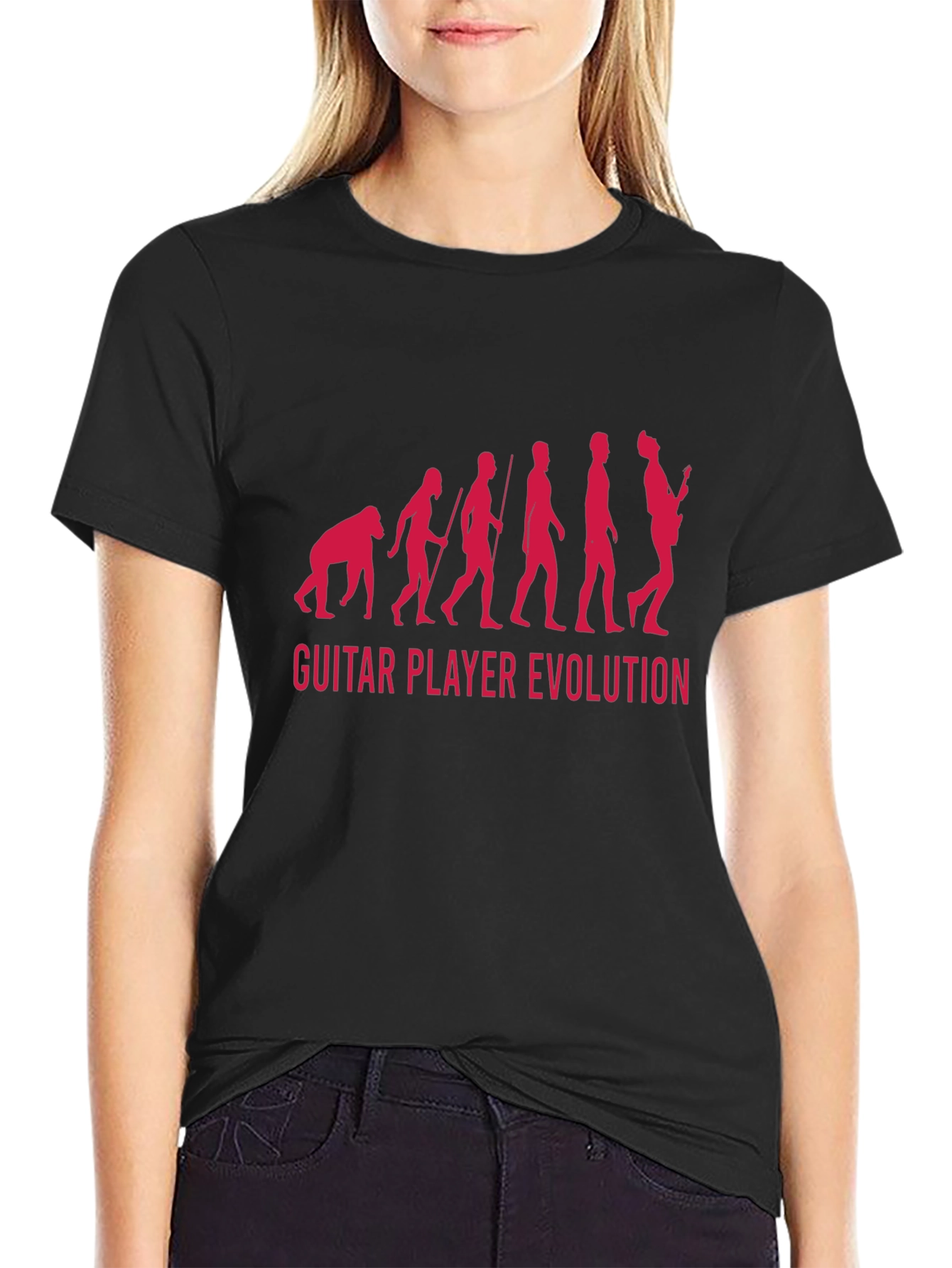 Guitar Player Evolution Graphic T-Shirt
