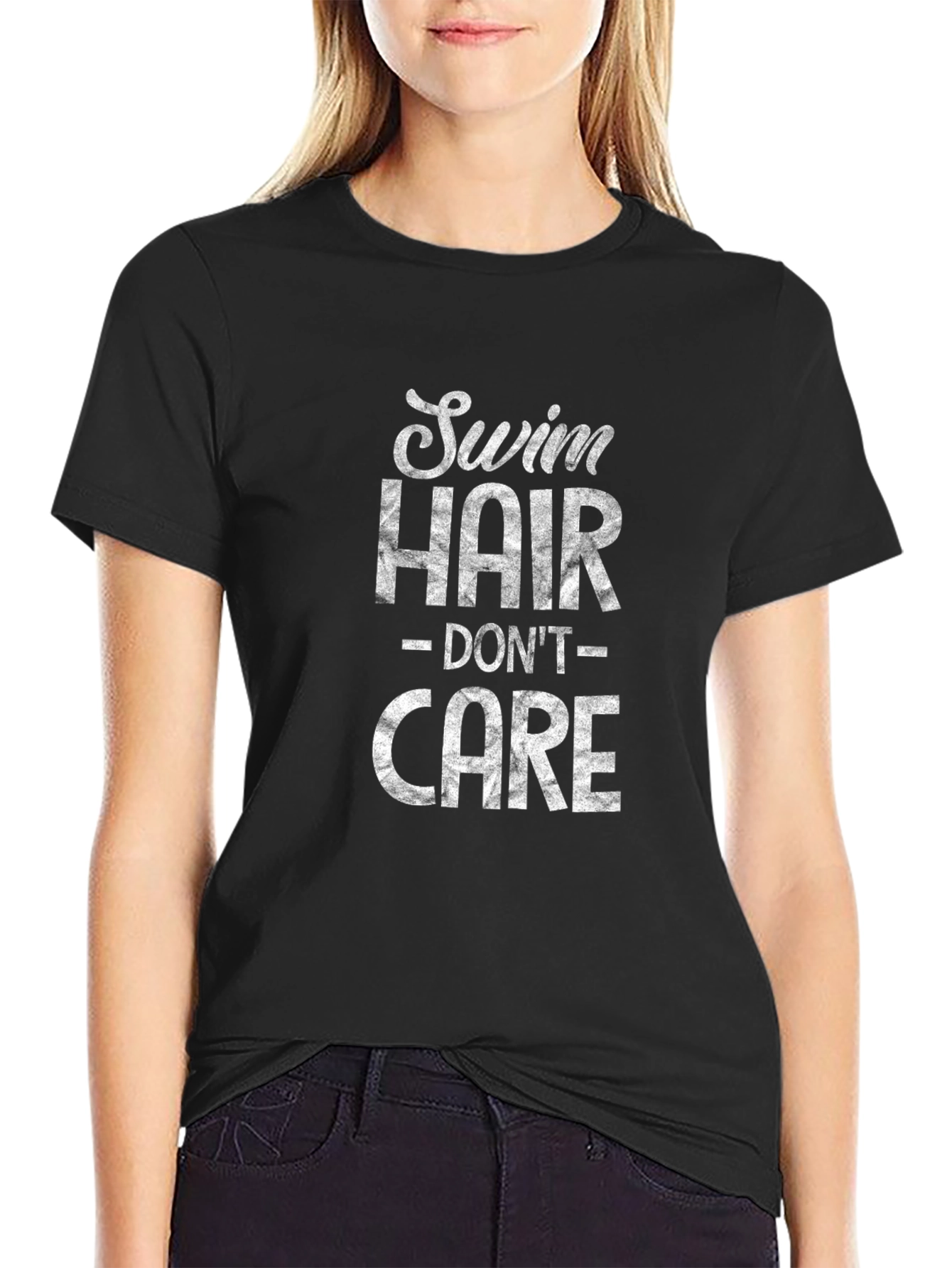 Swim Hair Dont Care - Graphic Tee