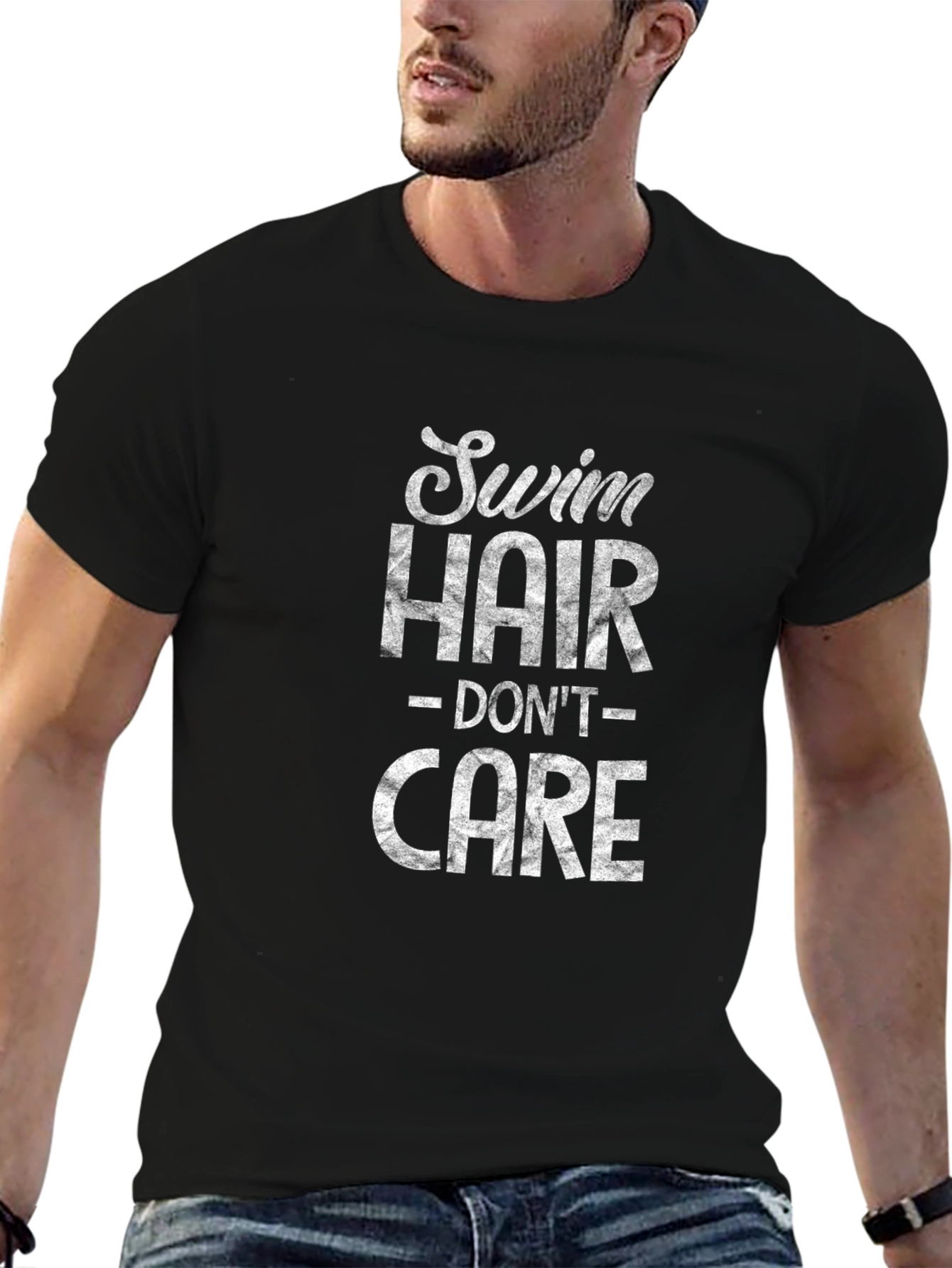 Swim Hair Dont Care - Graphic Tee