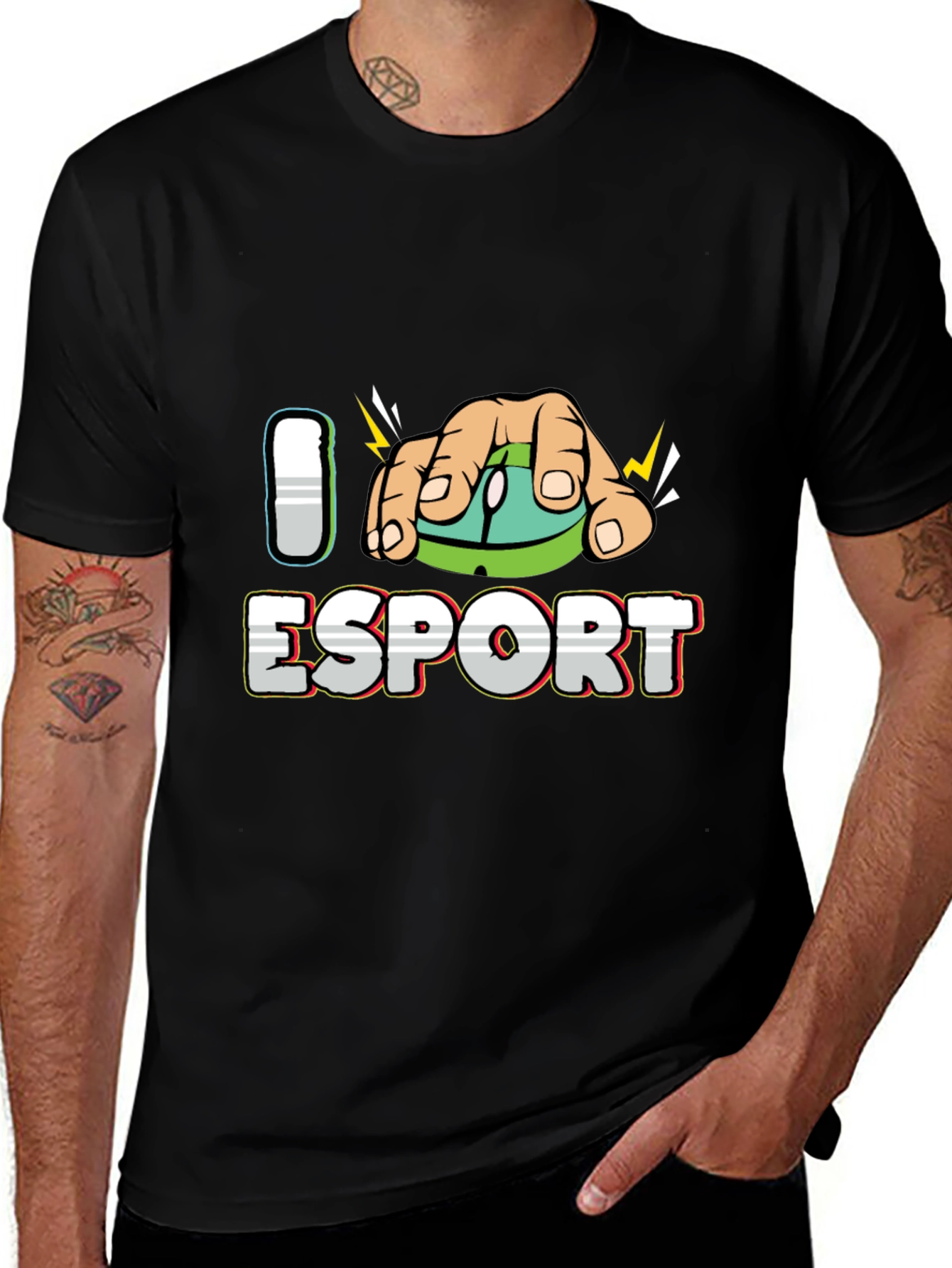 I Love eSport Black T-Shirt