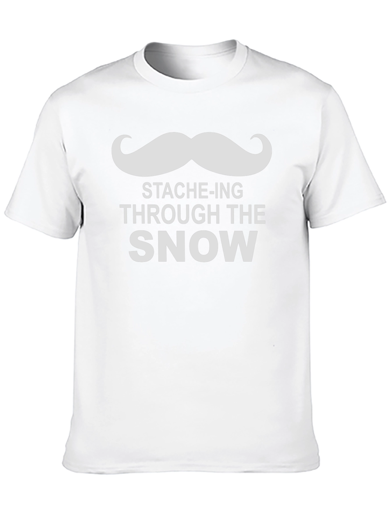 Stache-ing Through the Snow Graphic Tee