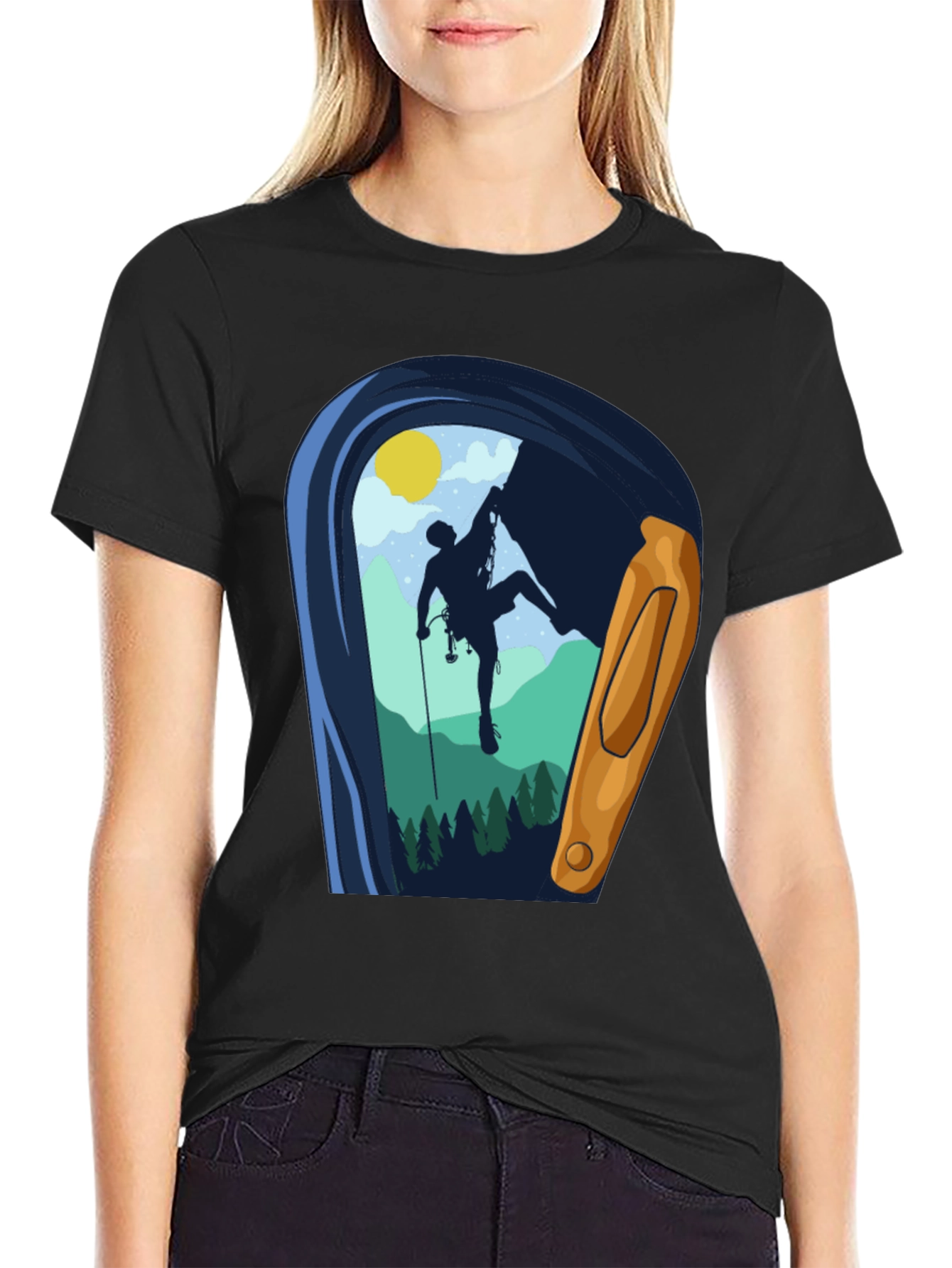Rock Climbing T-Shirt Mountain Adventure Graphic Tee