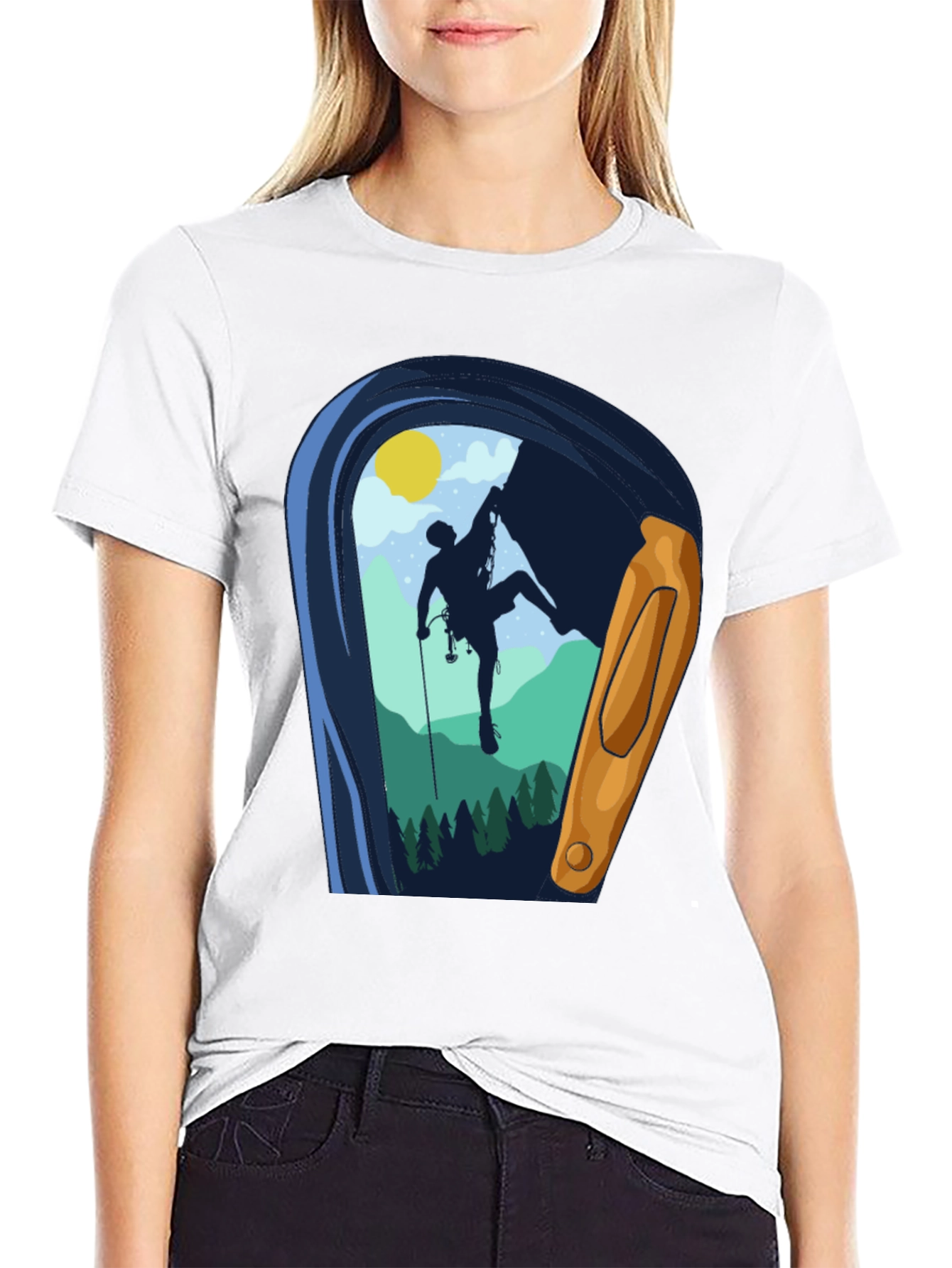 Rock Climbing T-Shirt Mountain Adventure Graphic Tee