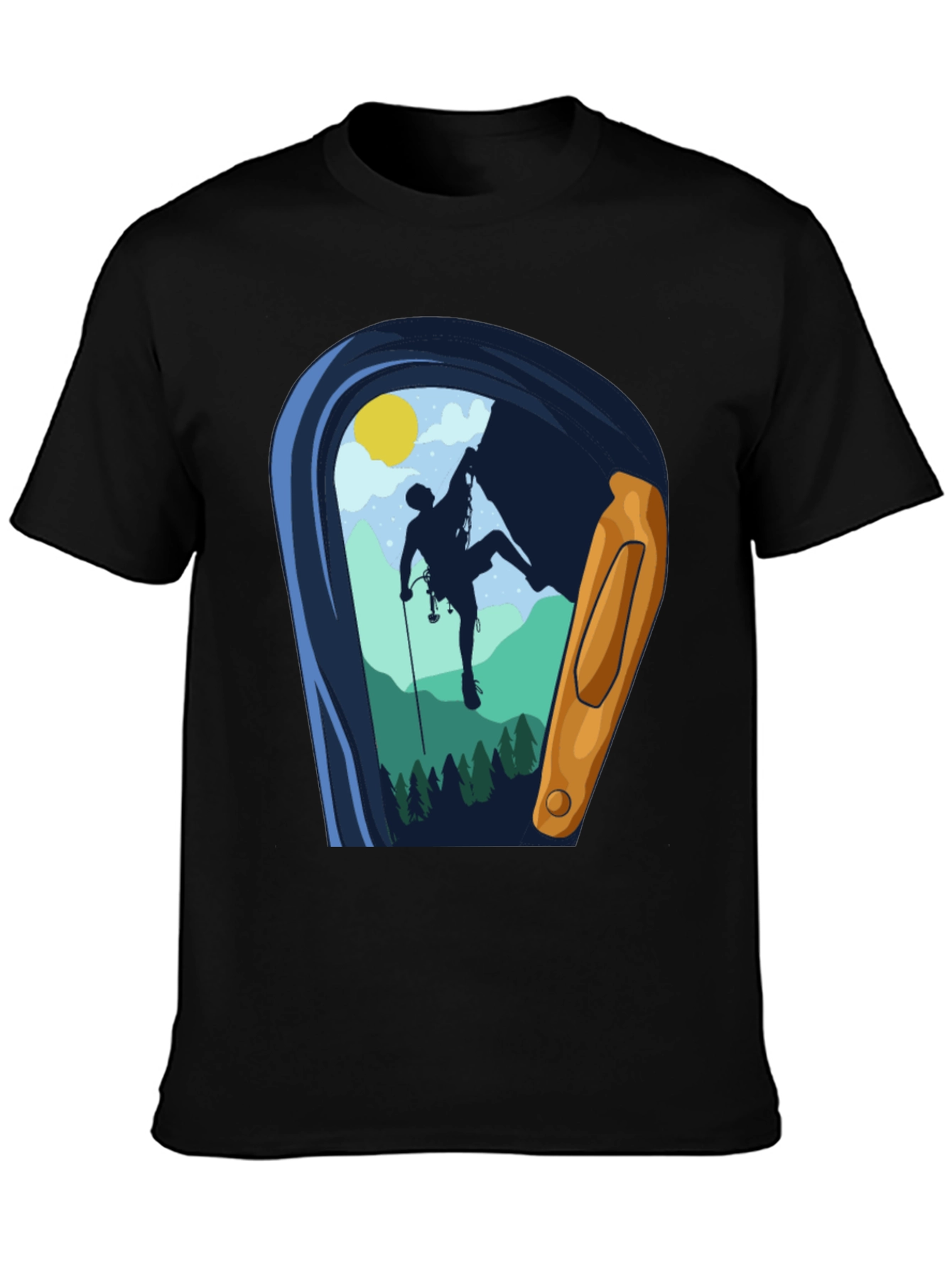 Rock Climbing T-Shirt Mountain Adventure Graphic Tee