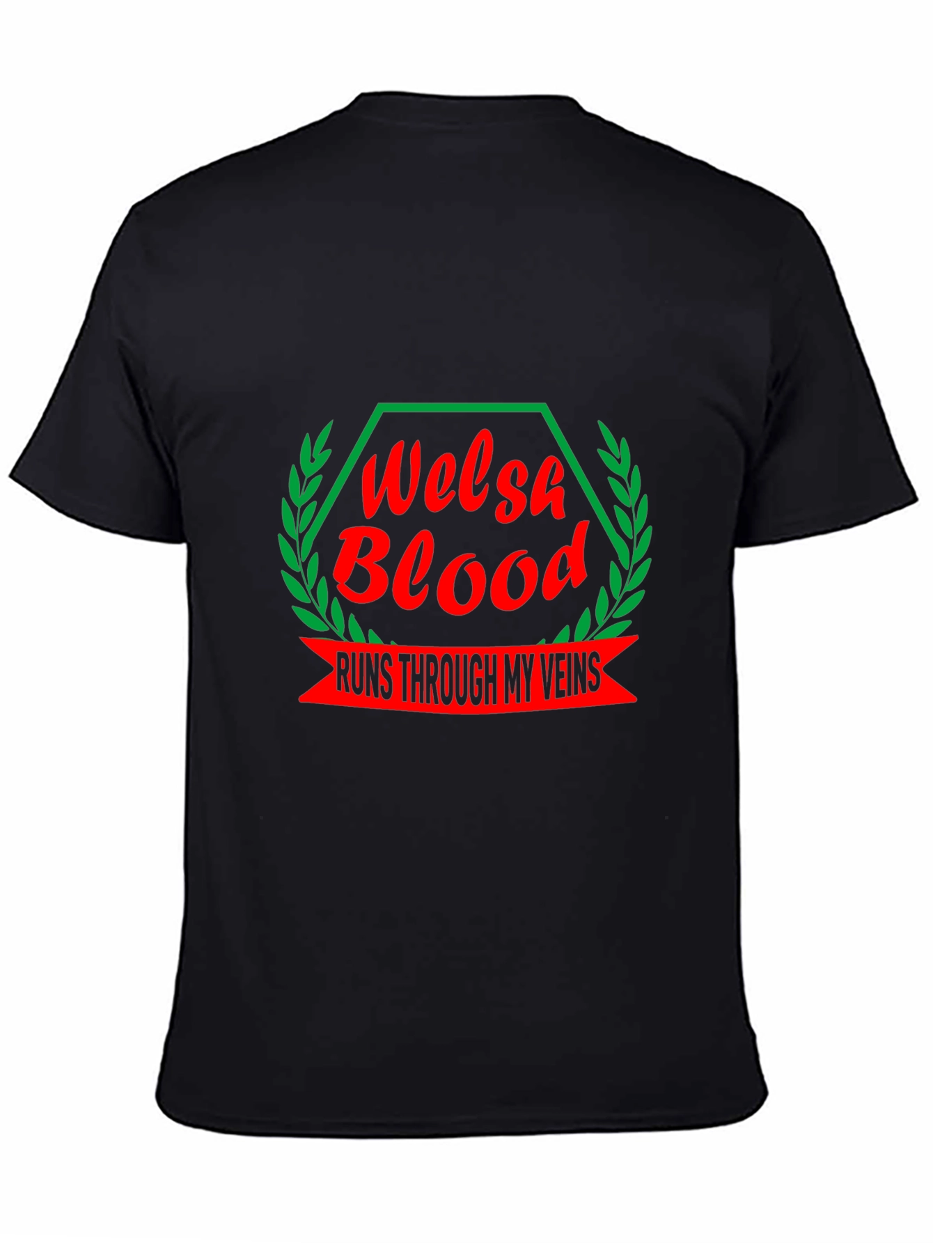 Welsh Blood T-Shirt - Red & Green Design