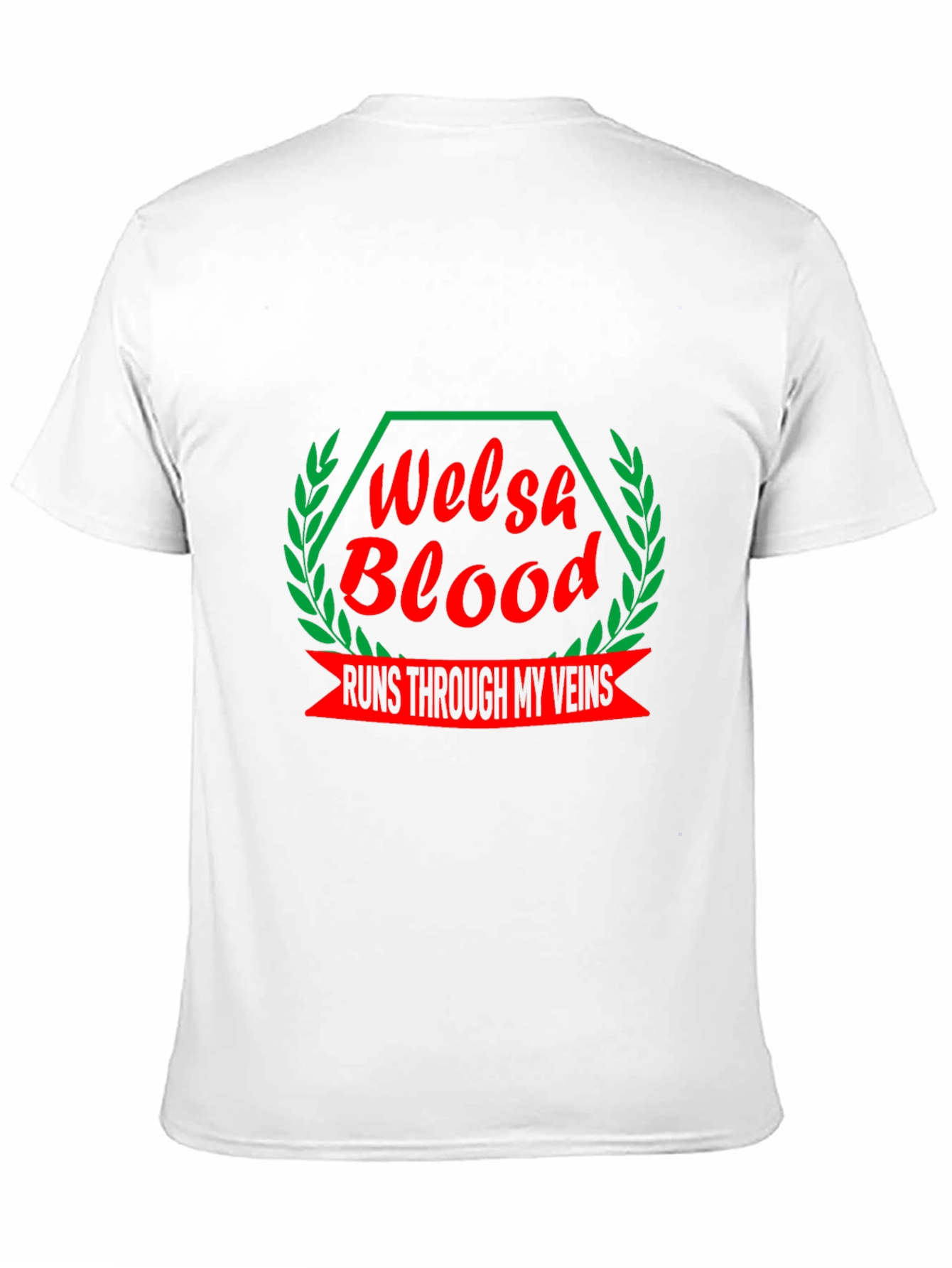 Welsh Blood T-Shirt - Red & Green Design