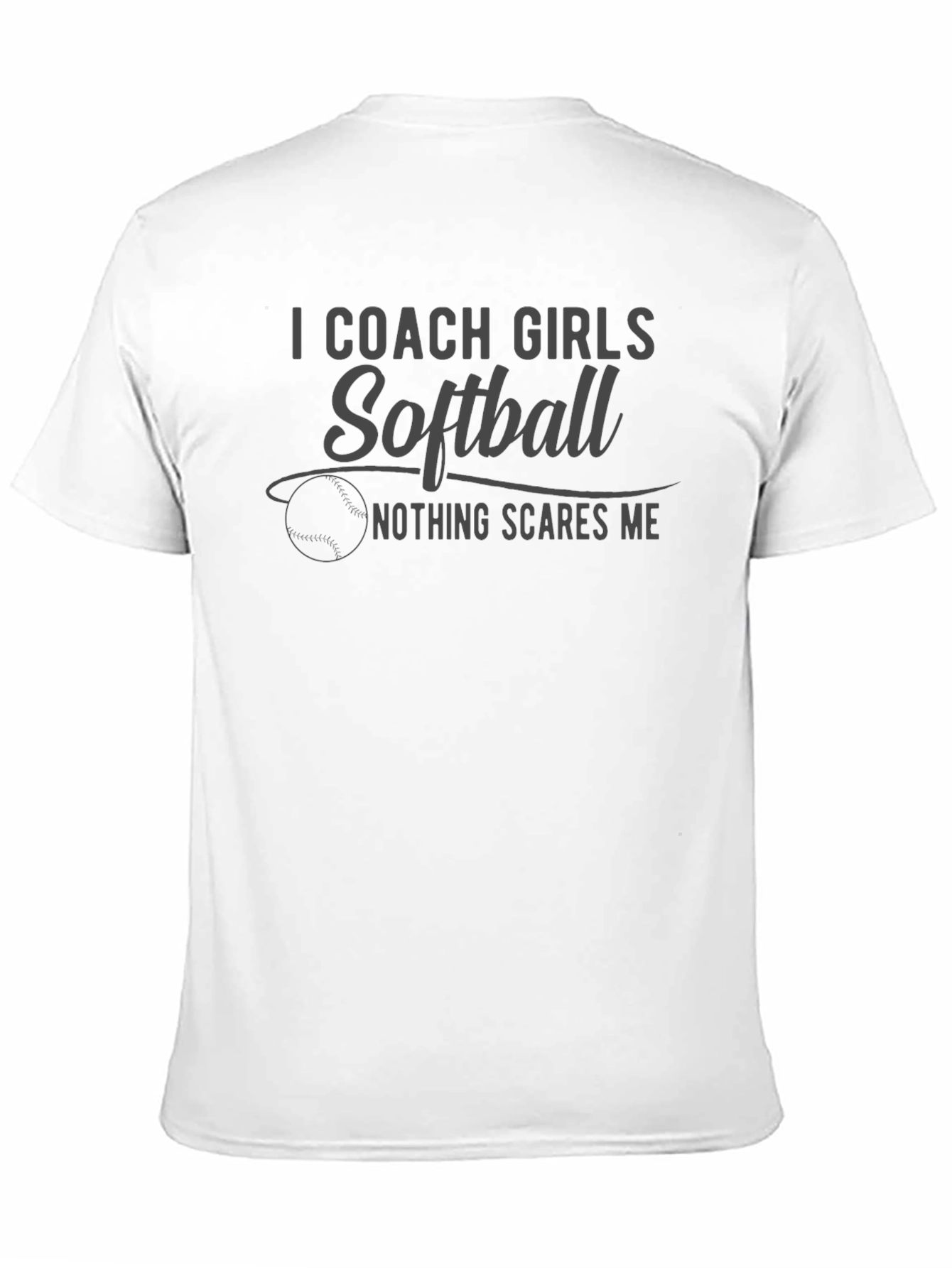 I Coach Girls Softball Graphic Tee