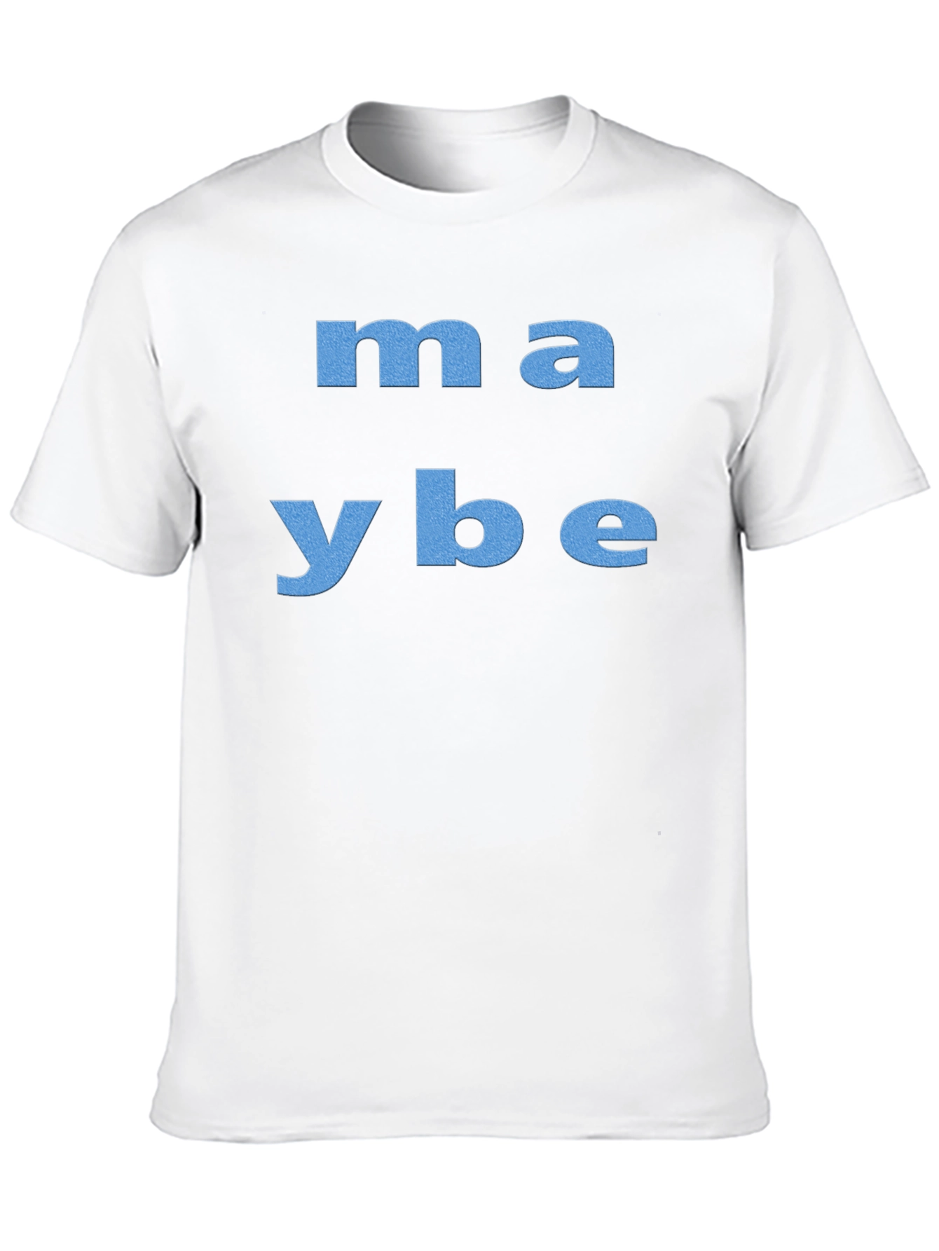 Maybe Graphic Tee - Casual Black T-Shirt