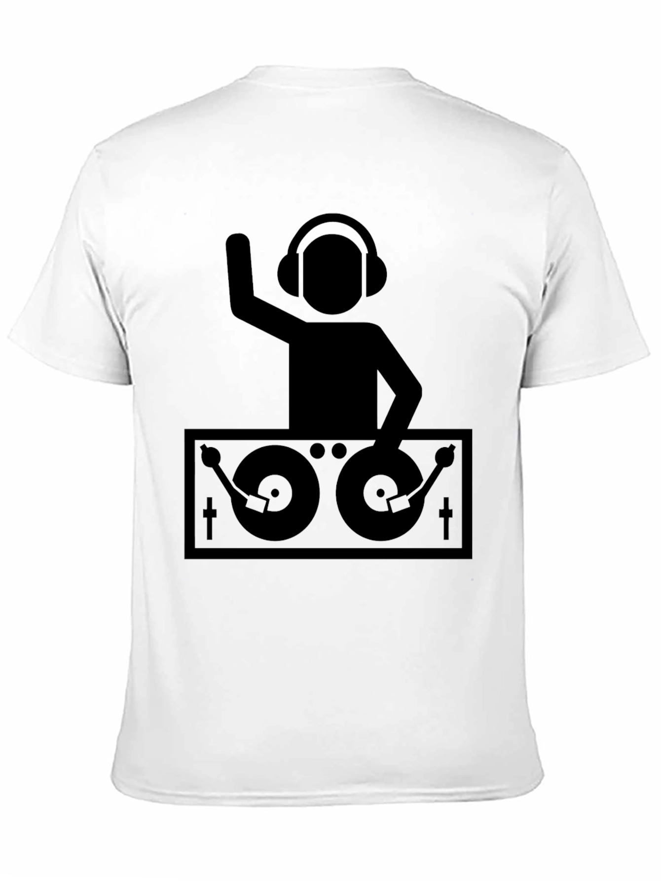 DJ Turntable Graphic T-Shirt - Black
