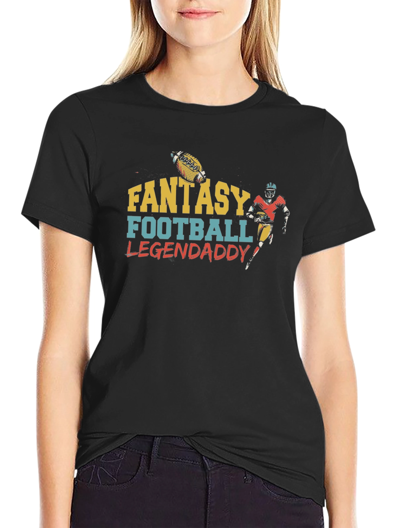 Fantasy Football Legendaddy Black T-Shirt