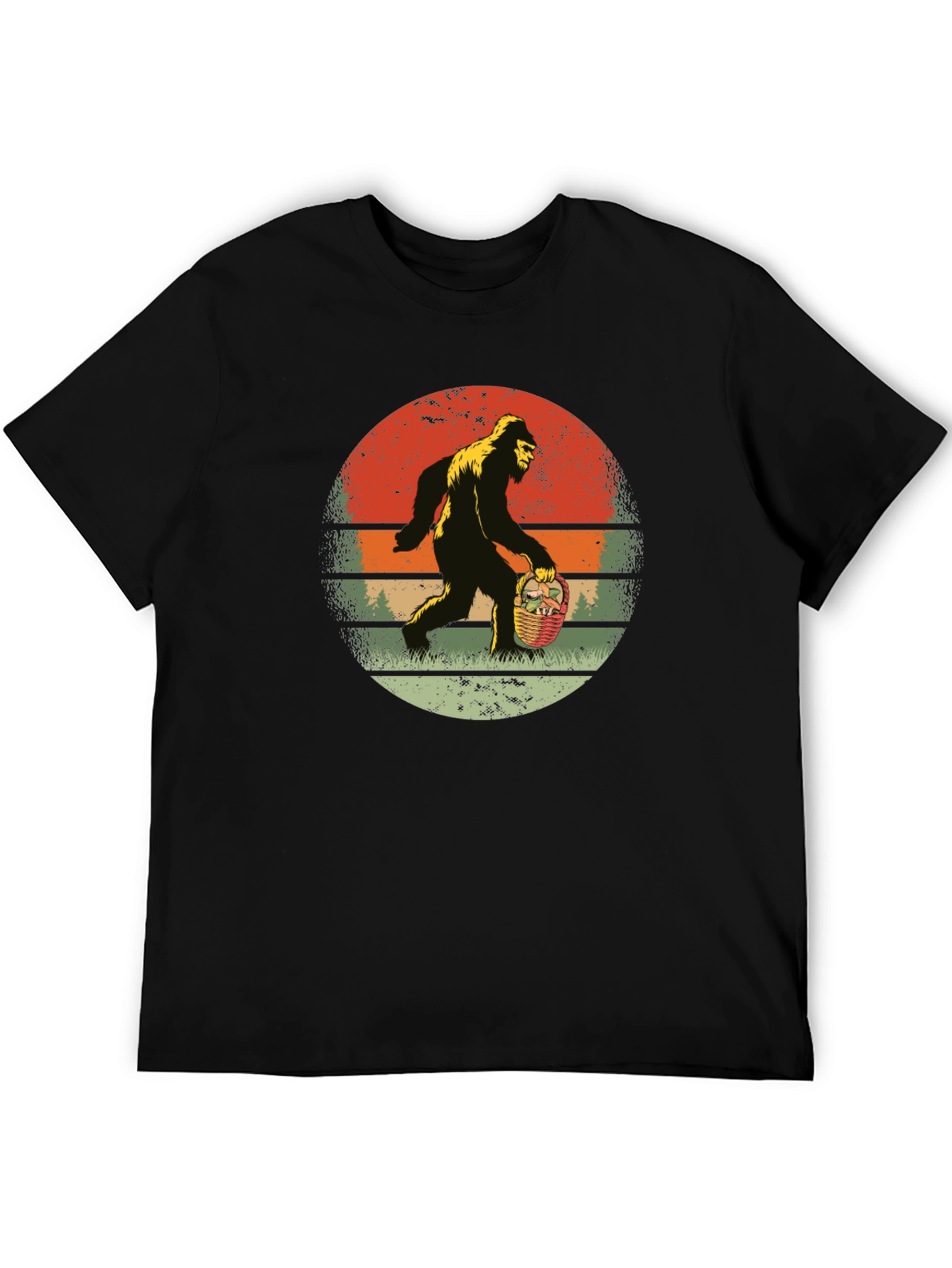 Bigfoot Easter Basket Graphic Tee
