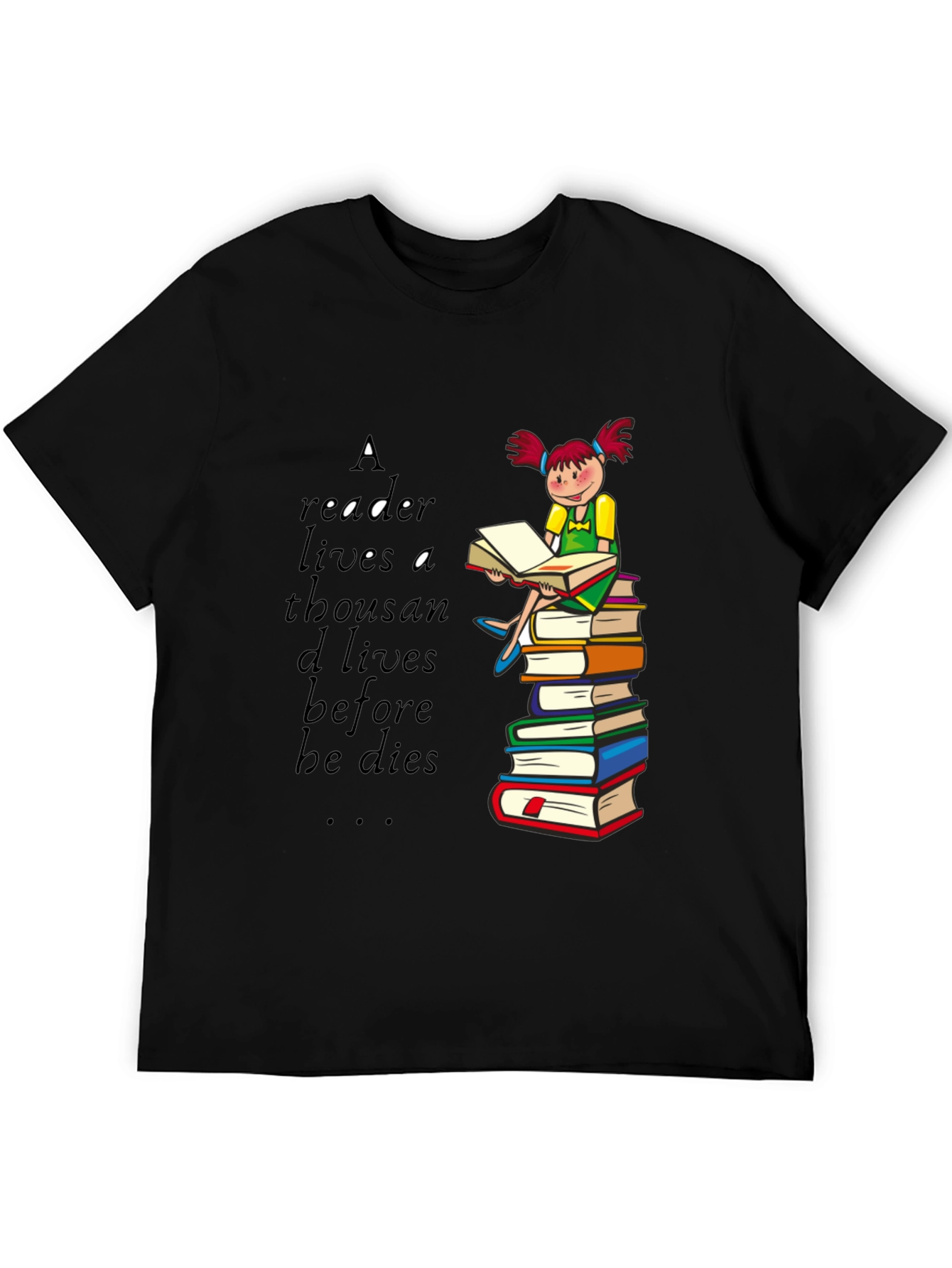 Readers Life Graphic Tee - Book Lover Shirt
