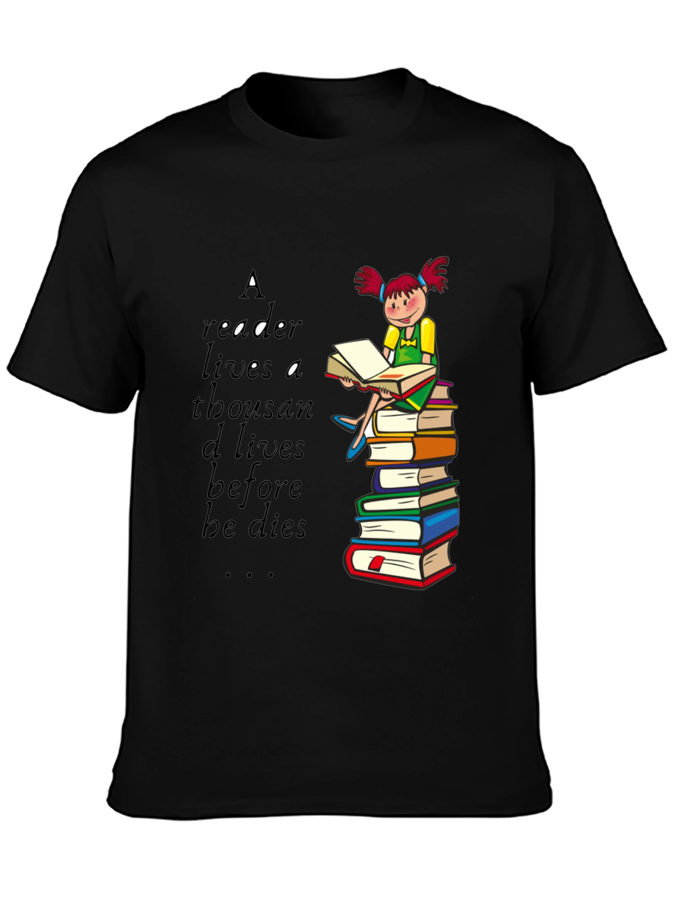 Readers Life Graphic Tee - Book Lover Shirt