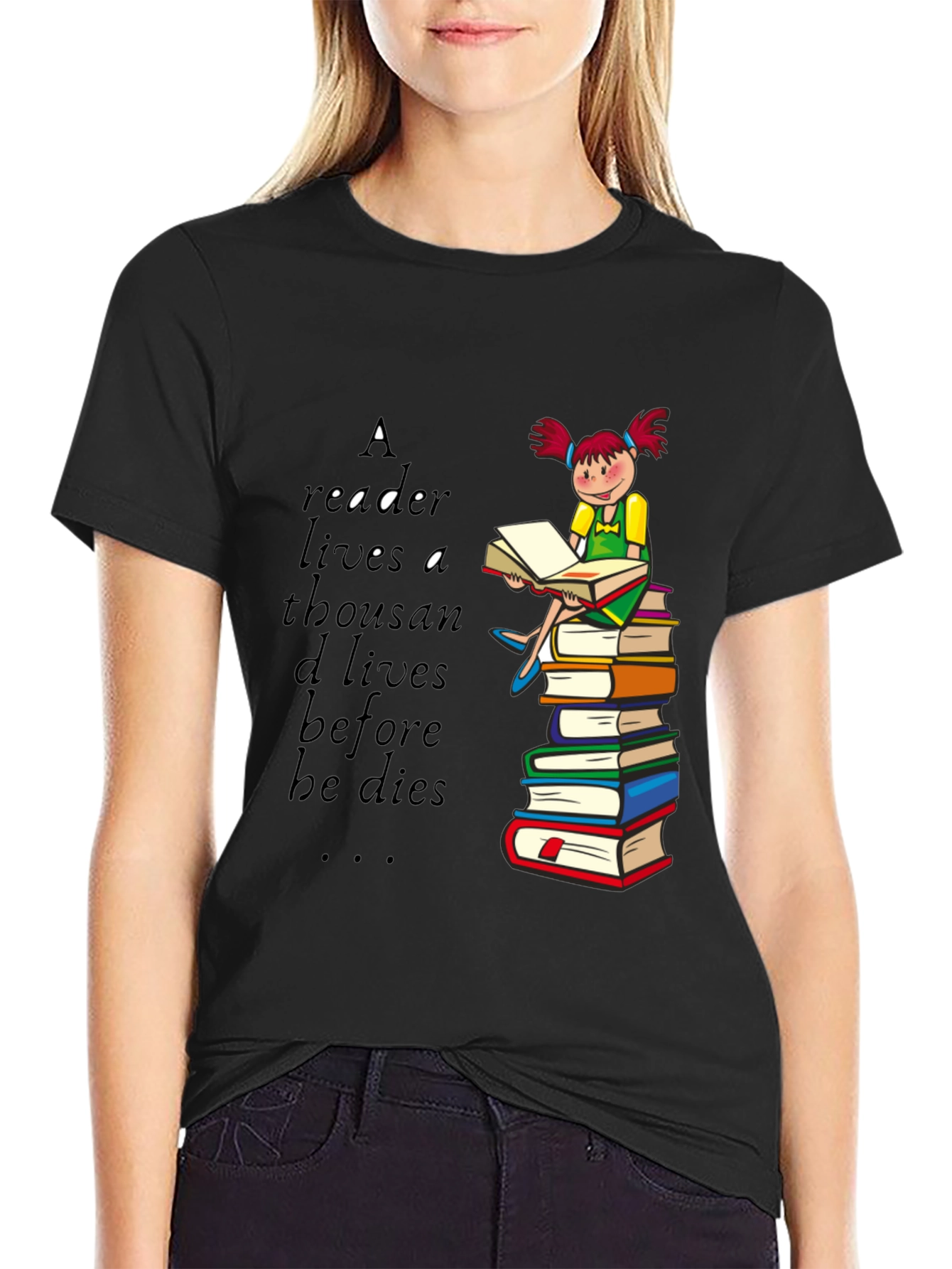 Readers Life Graphic Tee - Book Lover Shirt