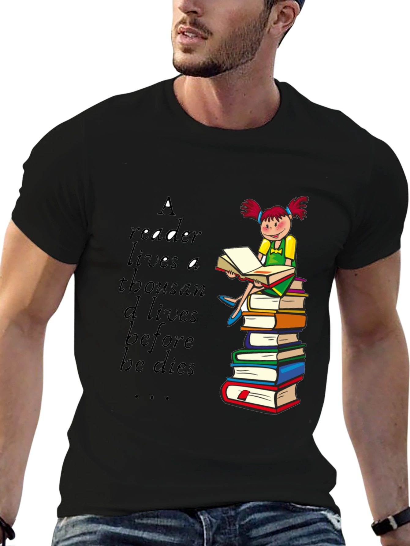 Readers Life Graphic Tee - Book Lover Shirt