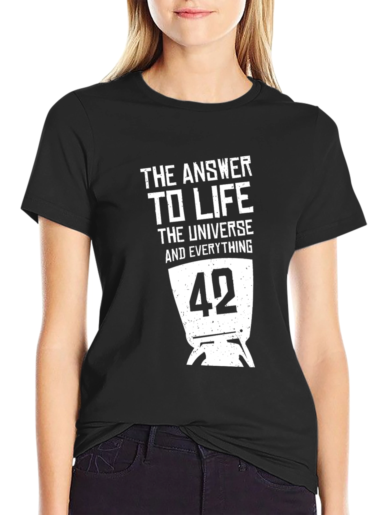 The Answer to Life T-Shirt - 42 Hitchhikers Guide