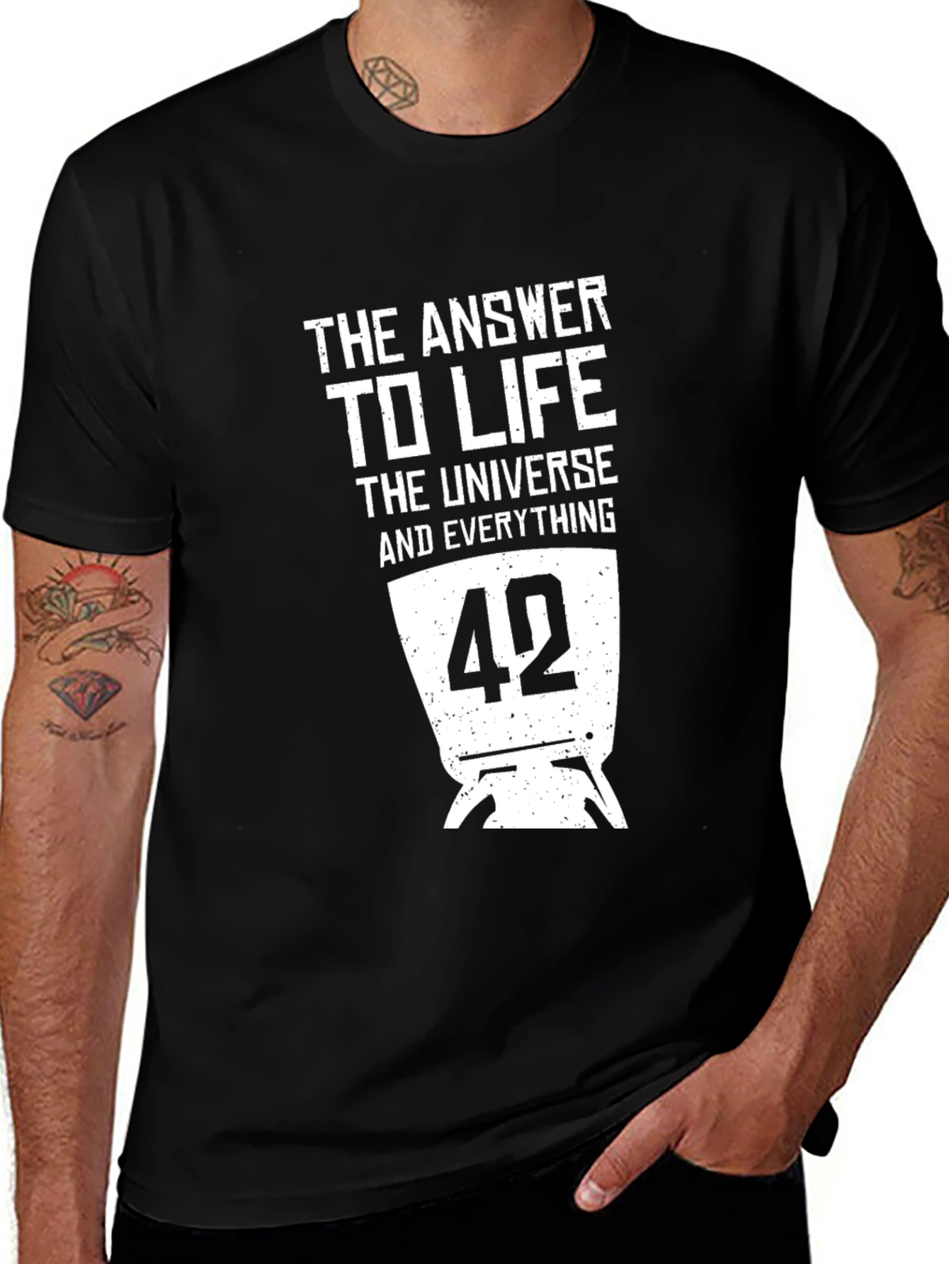 The Answer to Life T-Shirt - 42 Hitchhikers Guide