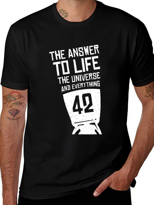 The Answer to Life T-Shirt - 42 Hitchhikers Guide