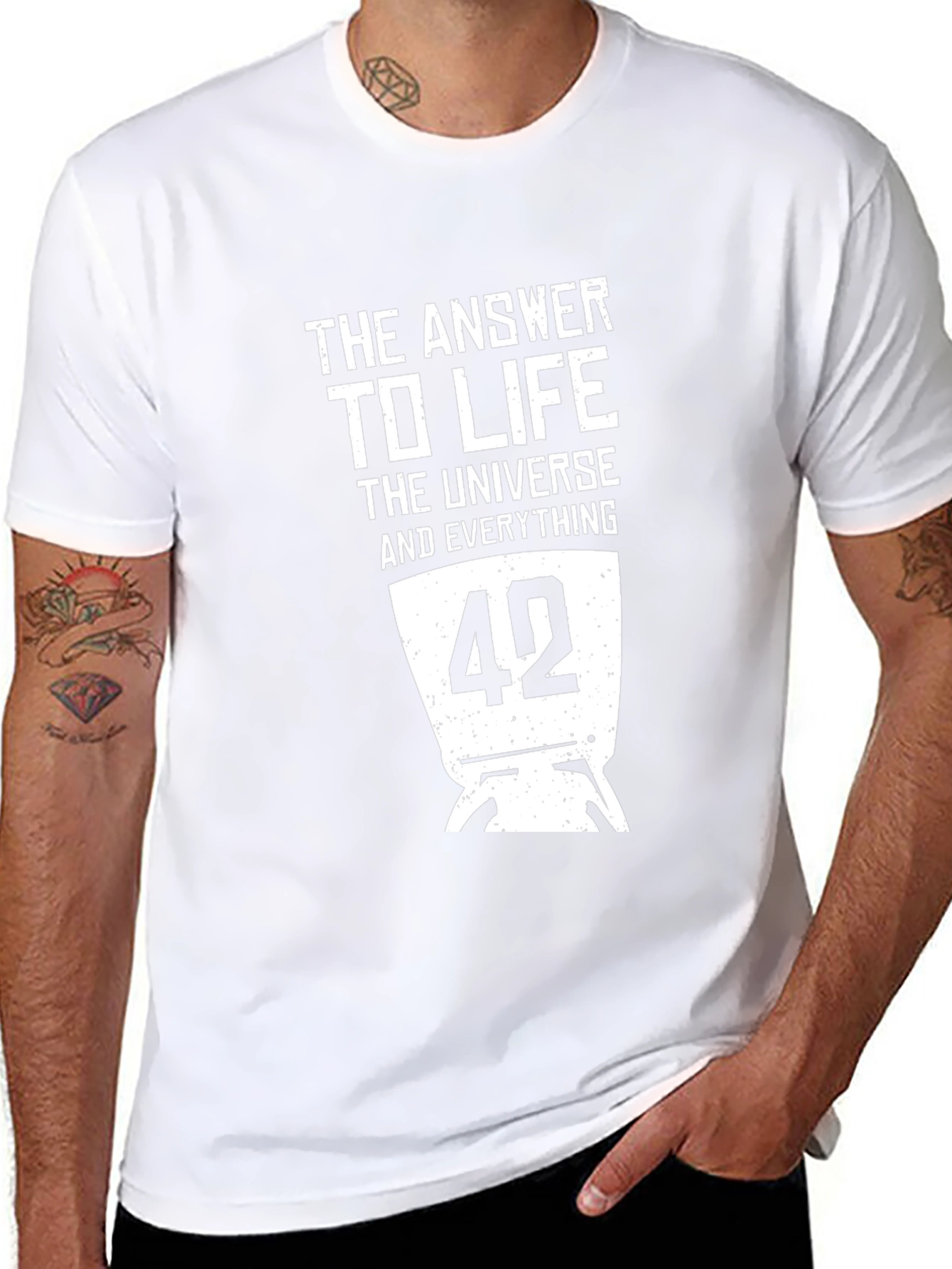 The Answer to Life T-Shirt - 42 Hitchhikers Guide