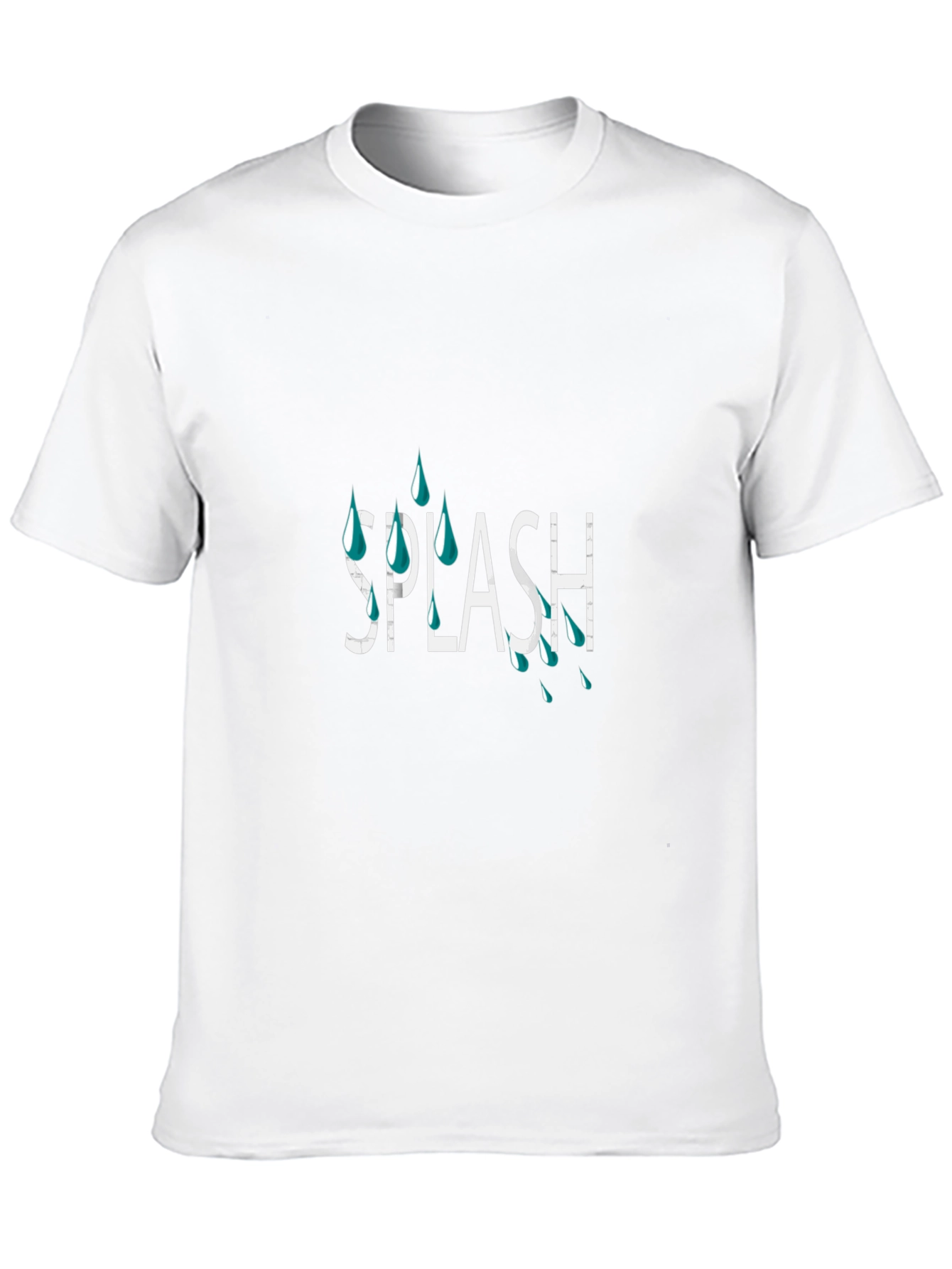 Splash Graphic Tee - Cool & Casual Black T-Shirt