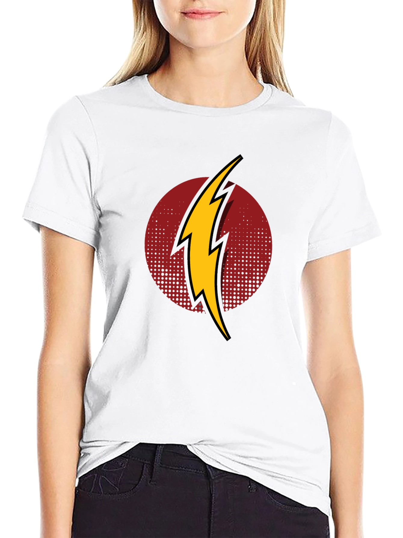 Flash Logo Mens Black T-Shirt