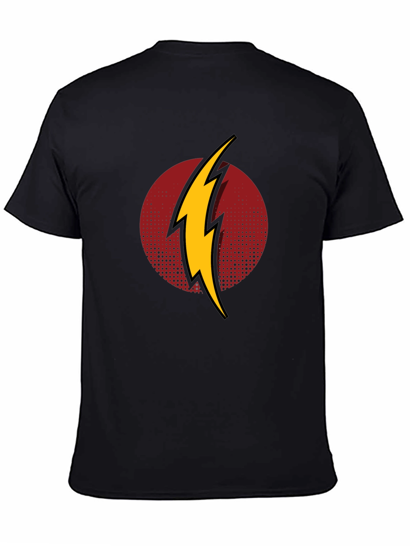 Flash Logo Mens Black T-Shirt