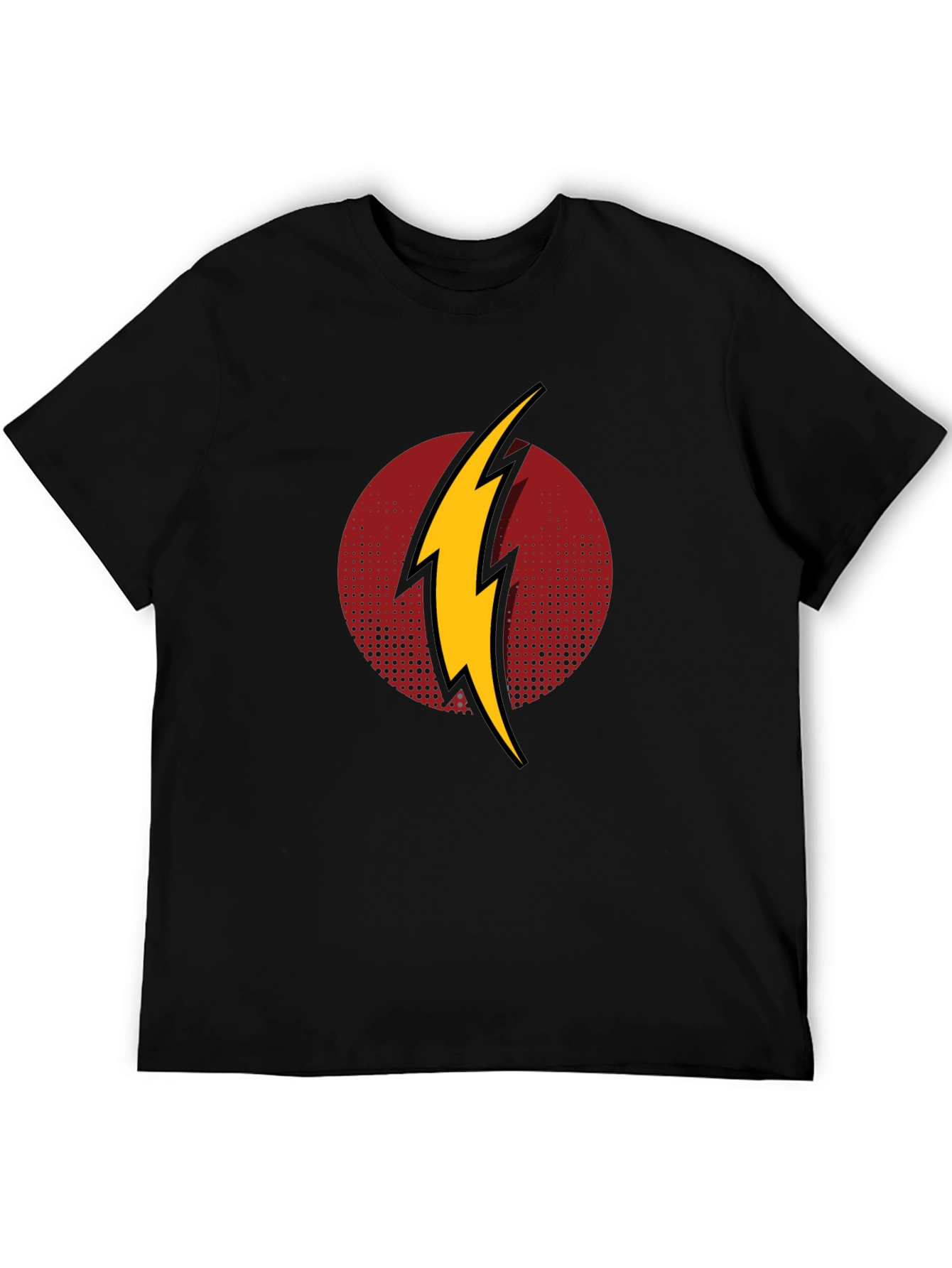 Flash Logo Mens Black T-Shirt