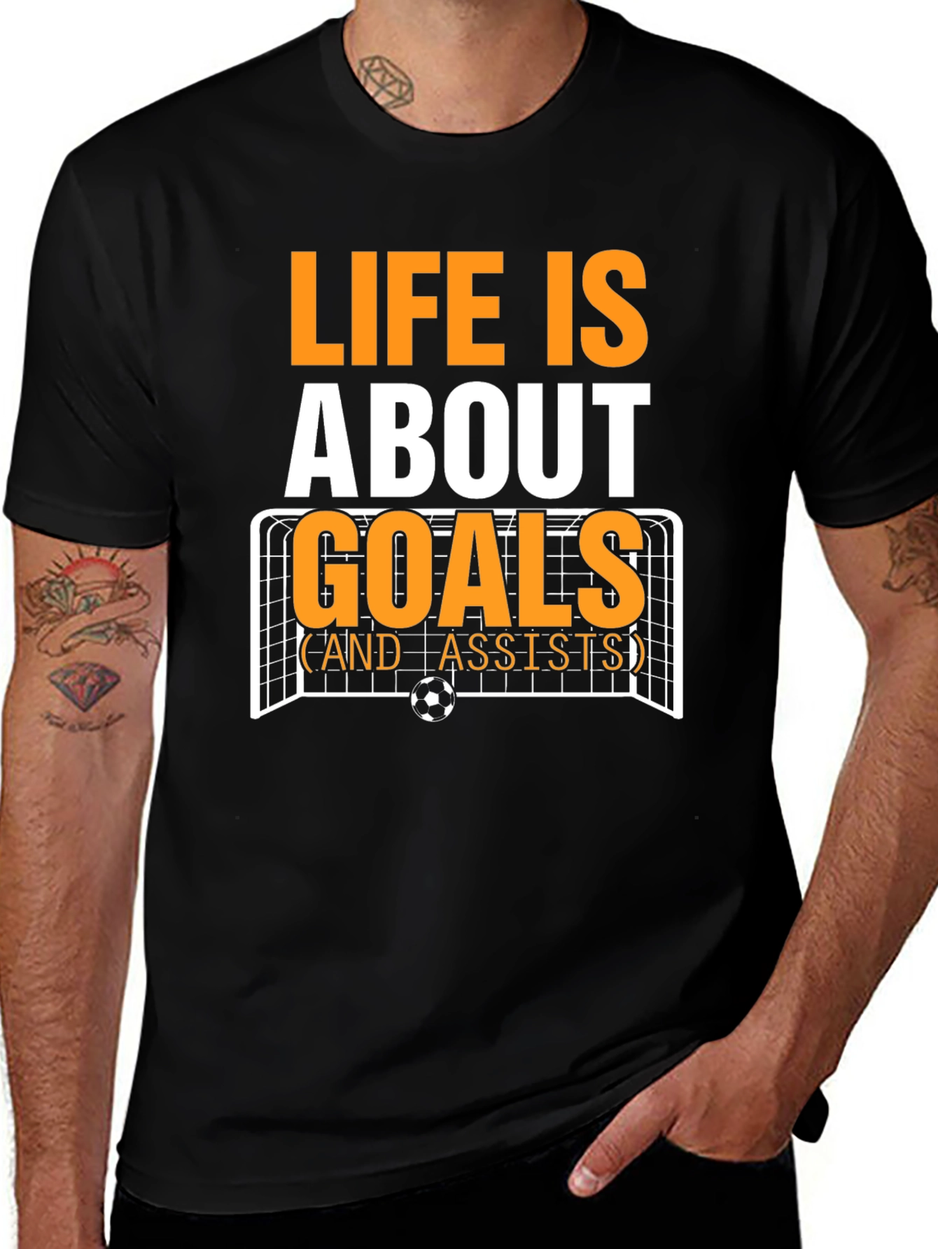 Life is About Goals T-Shirt - Soccer Design