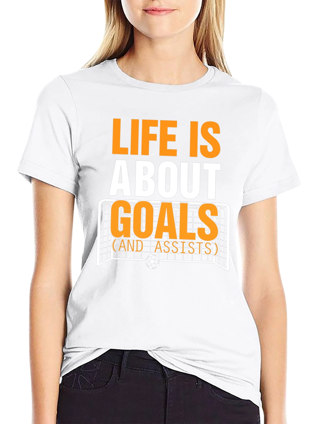 Life is About Goals T-Shirt - Soccer Design