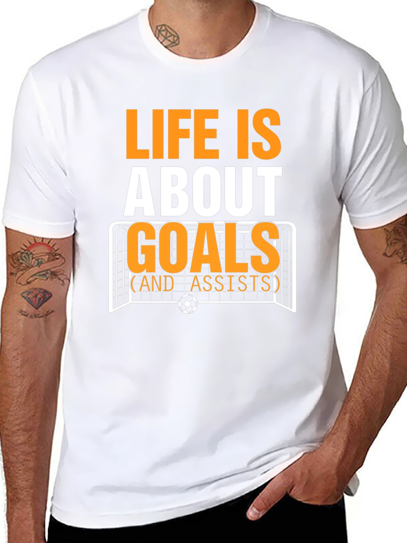 Life is About Goals T-Shirt - Soccer Design