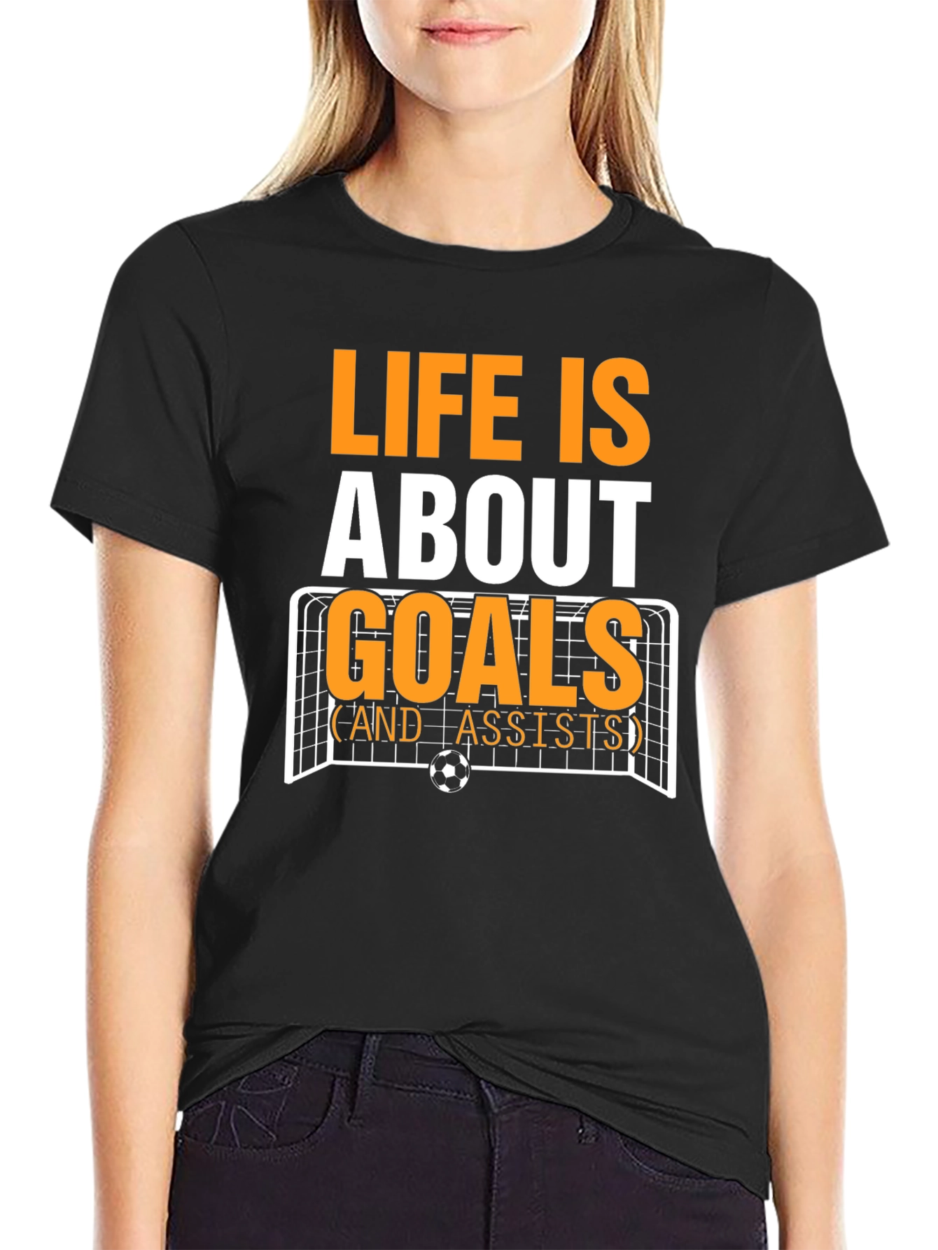 Life is About Goals T-Shirt - Soccer Design