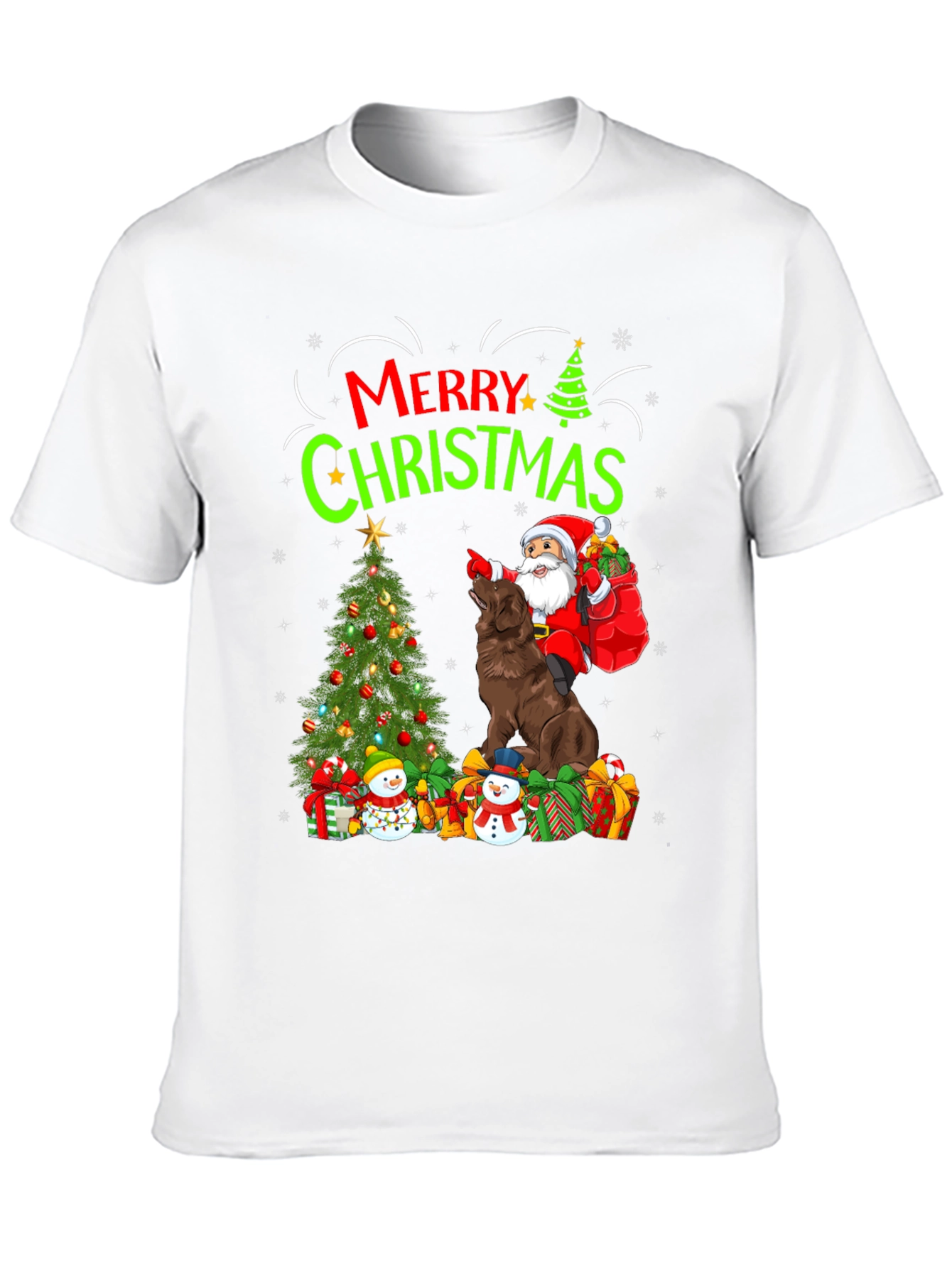 Merry Christmas Dog Santa T-Shirt
