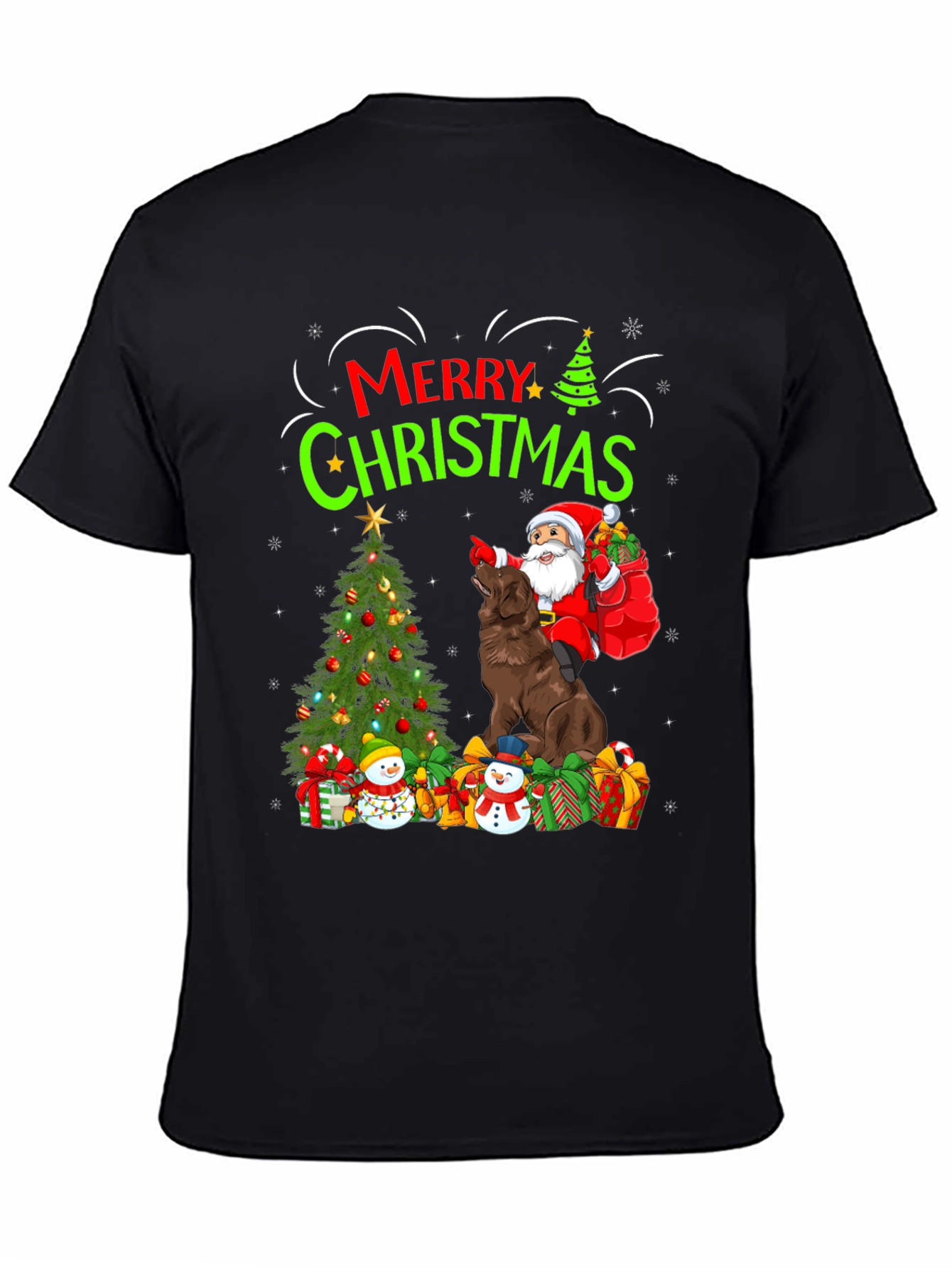 Merry Christmas Dog Santa T-Shirt